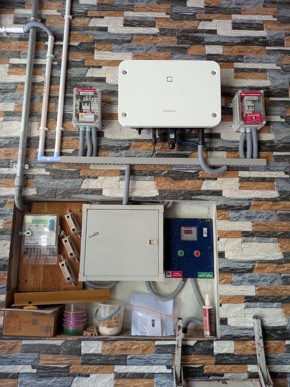 Sungrow inverter with Geesys DC & AC boxes