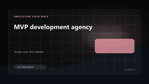 Editorial graphic for MVP development scope, cost and first release planning