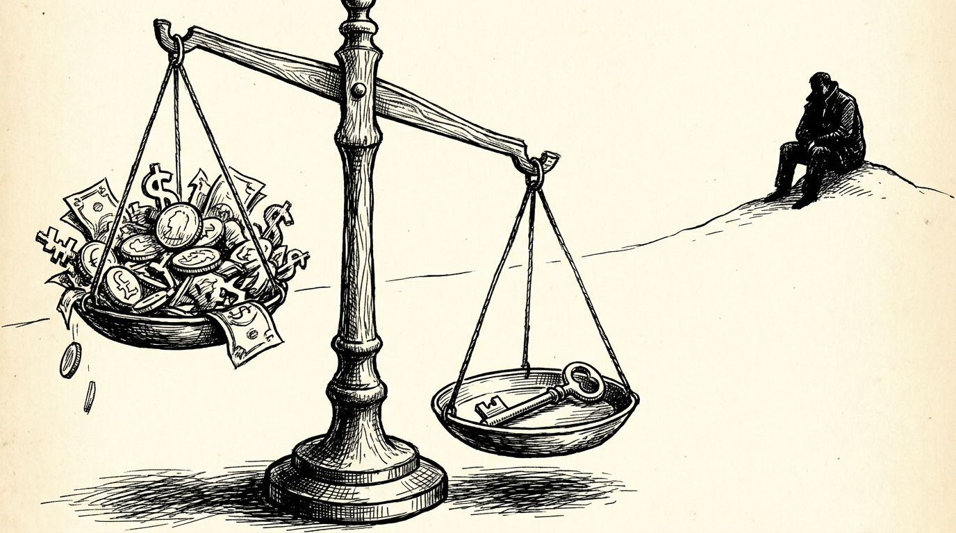 Editorial illustration representing the real cost of a website in the UK