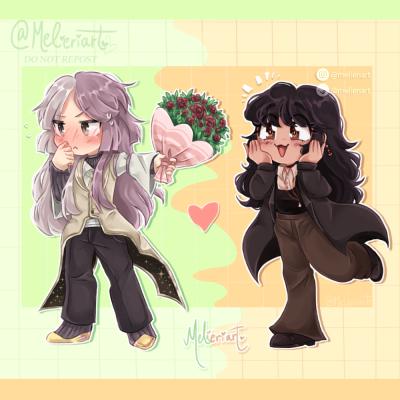 Comisión de chibis fullrender para @sweet_mocha07