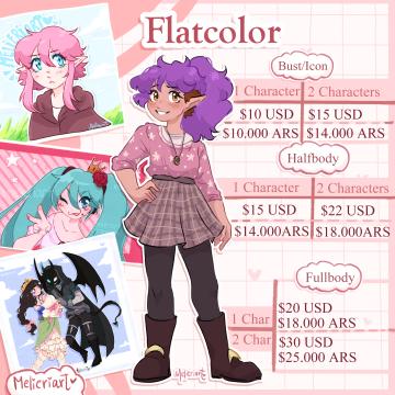 Example of Flat Colors ♡