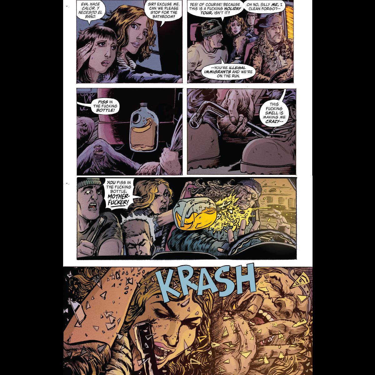 A page from American Caper featuring Eva Suarez