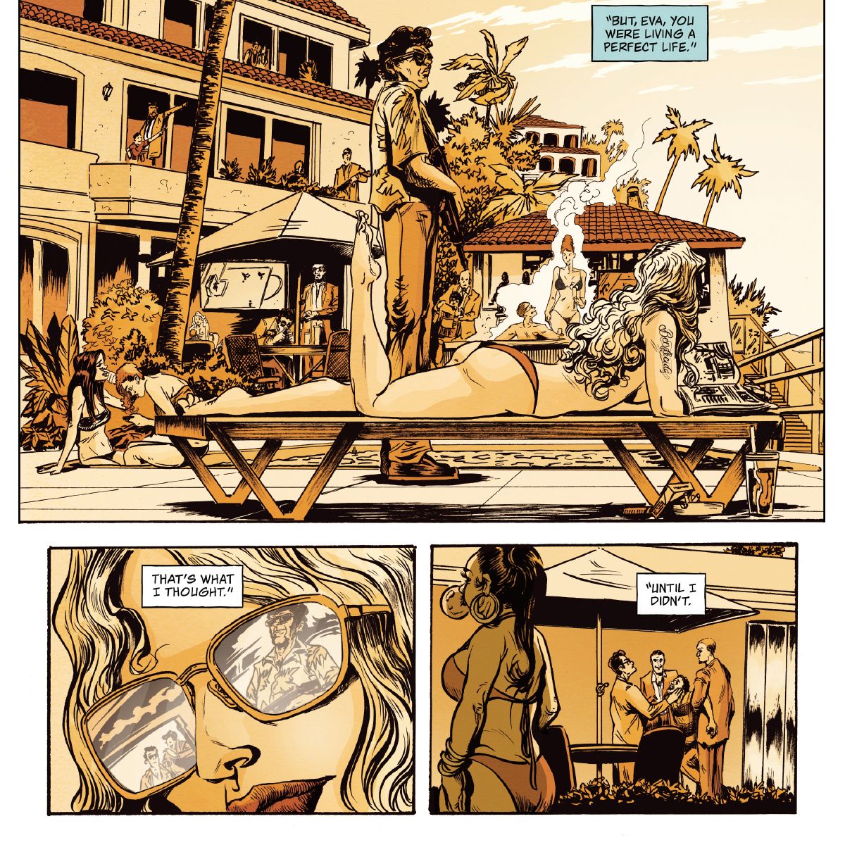 A page from American Caper featuring Eva Suarez