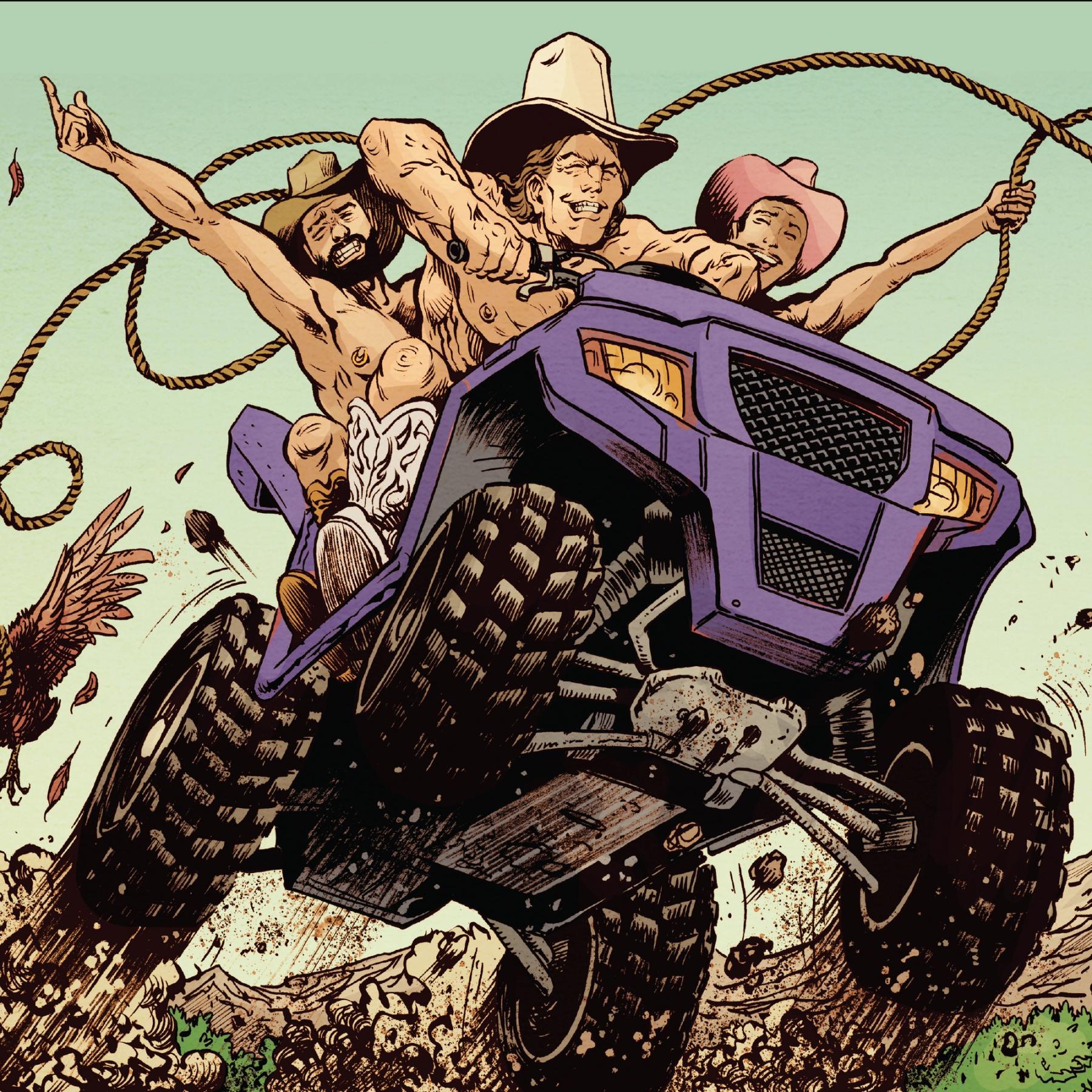 Artwork of Marty Blowman from American Caper