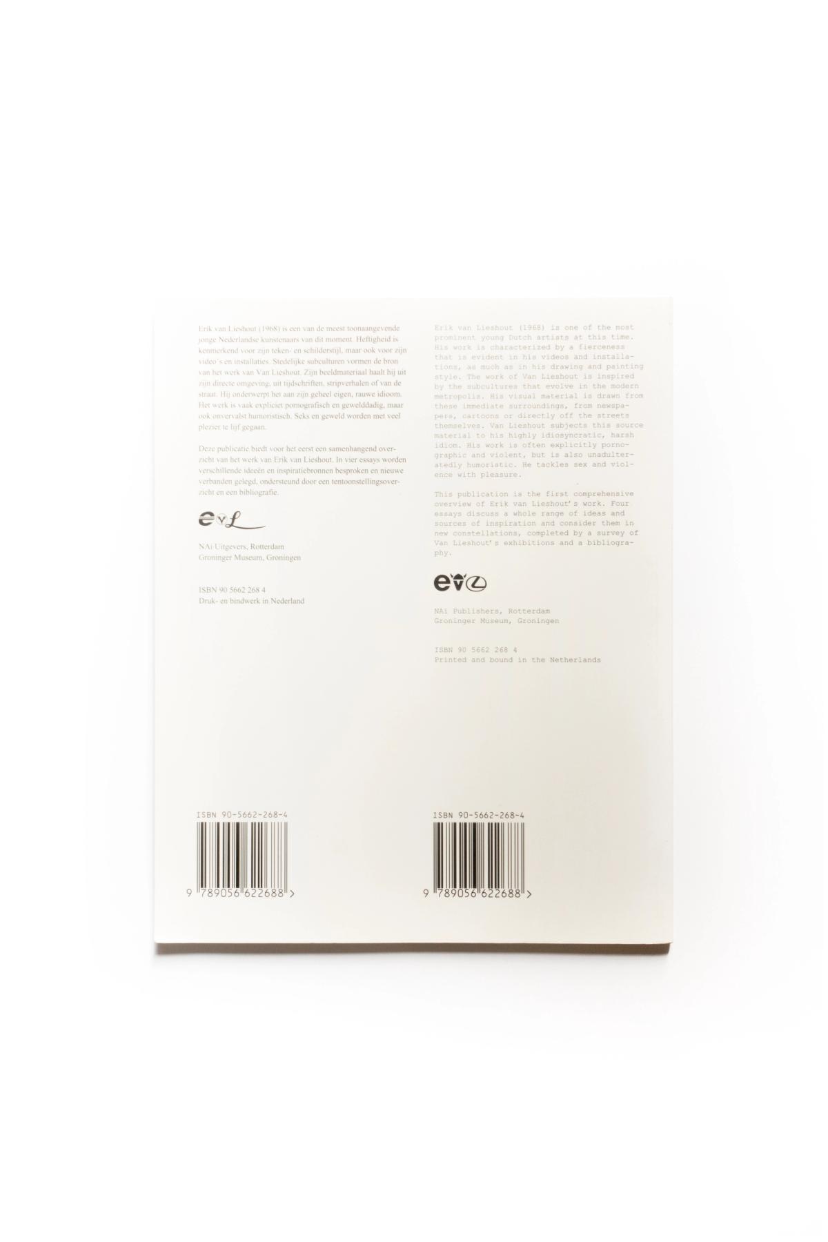Back cover of Naughty by Nature: not because I hate you, Erik van Lieshout