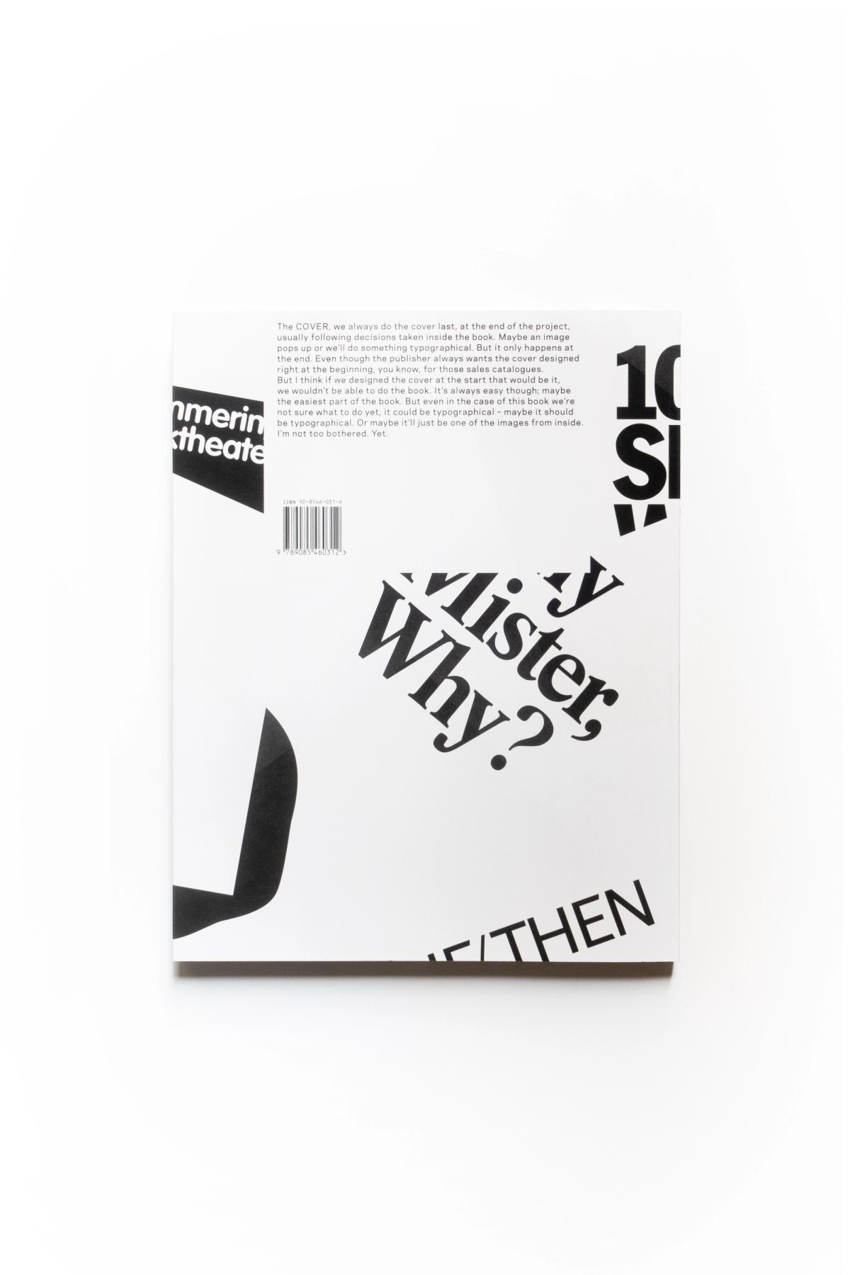 Back cover of Recollected Work, Mevis and Van Deursen