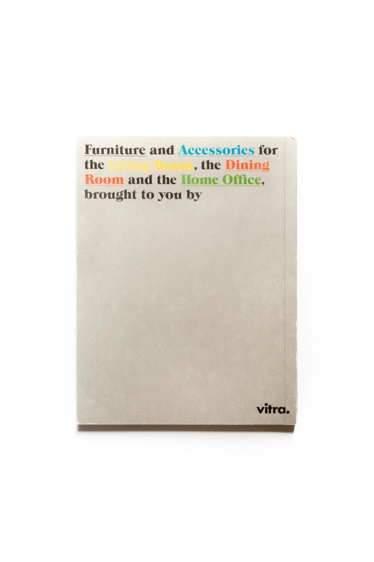 Back cover of Vitra: The Home Collection 2007/2008