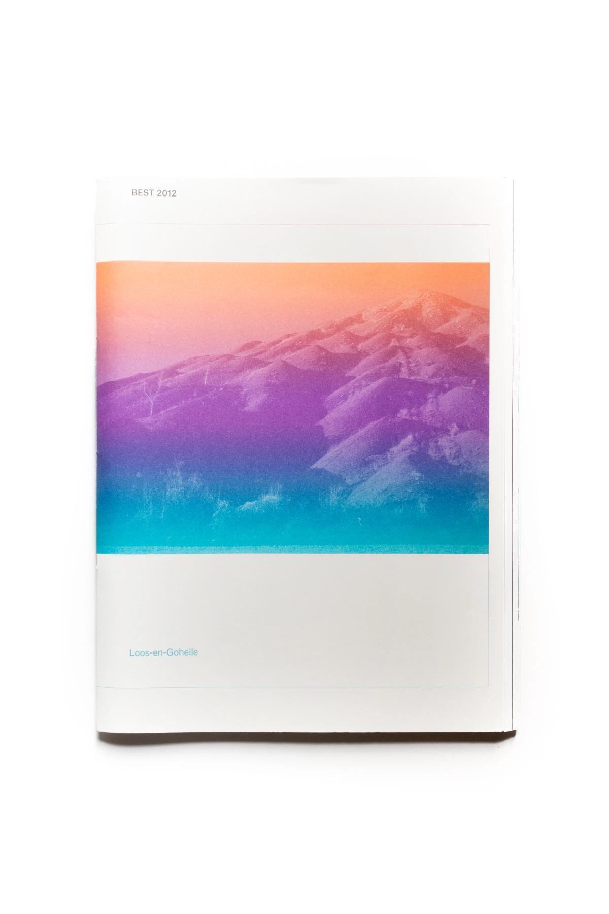Front cover of De Best Verzorgde Boeken 2012, designed by Studio Joost Grootens