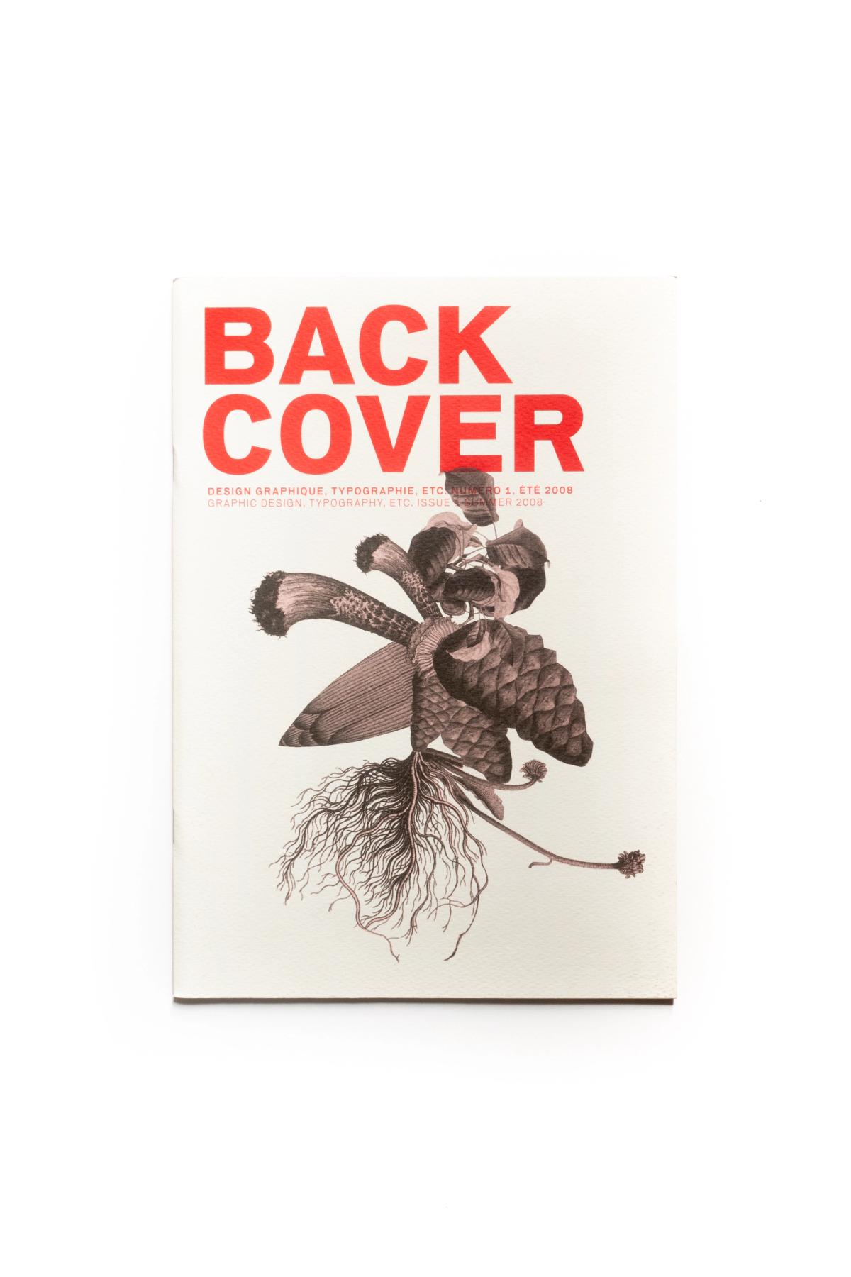 Front cover of Back Cover #1, designed by deValence