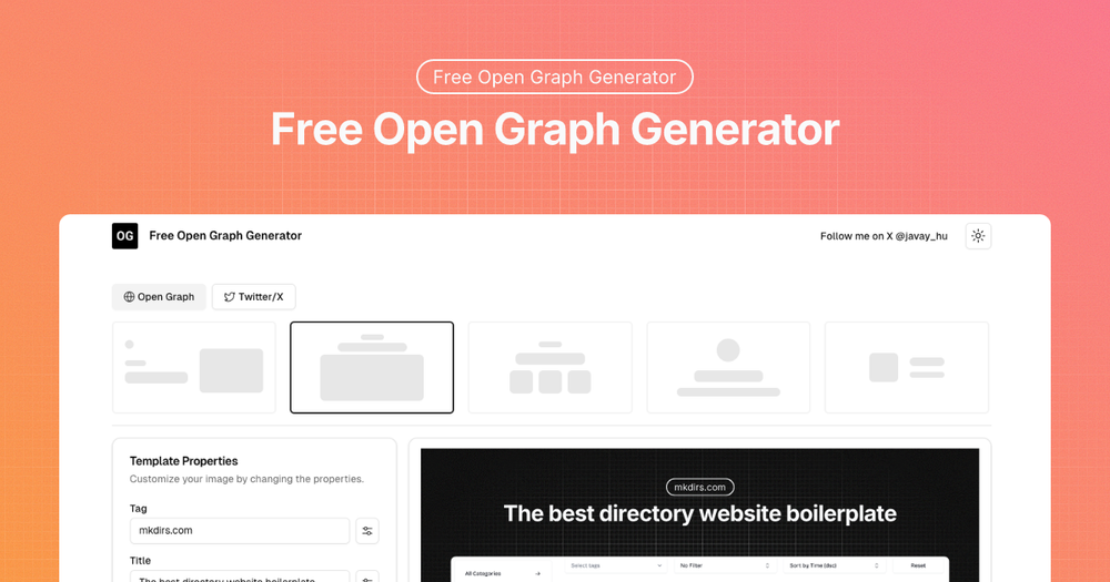 Image for Free Open Graph Generator