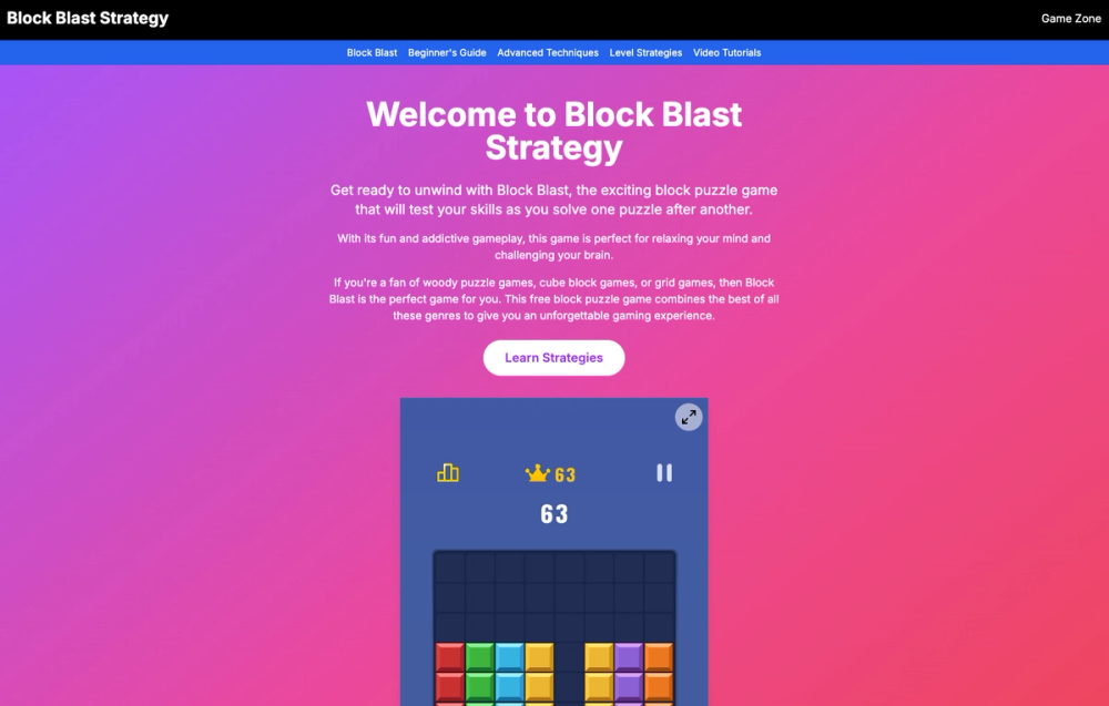 Image for Block Blast Strategy