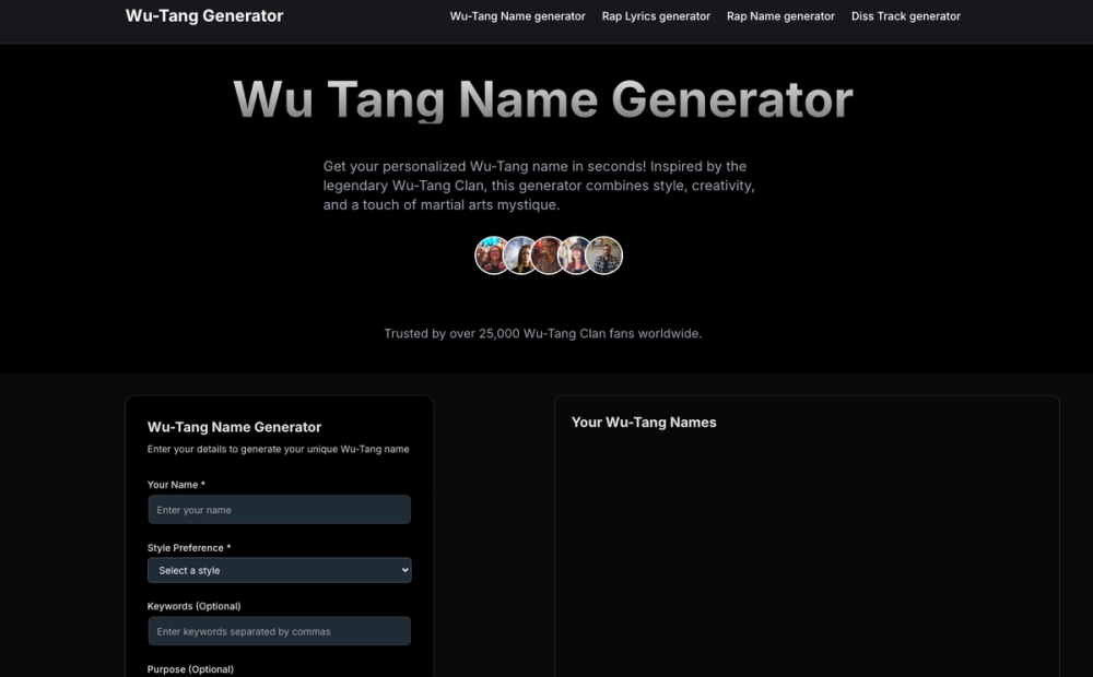 Image for Wu-Tang Generator