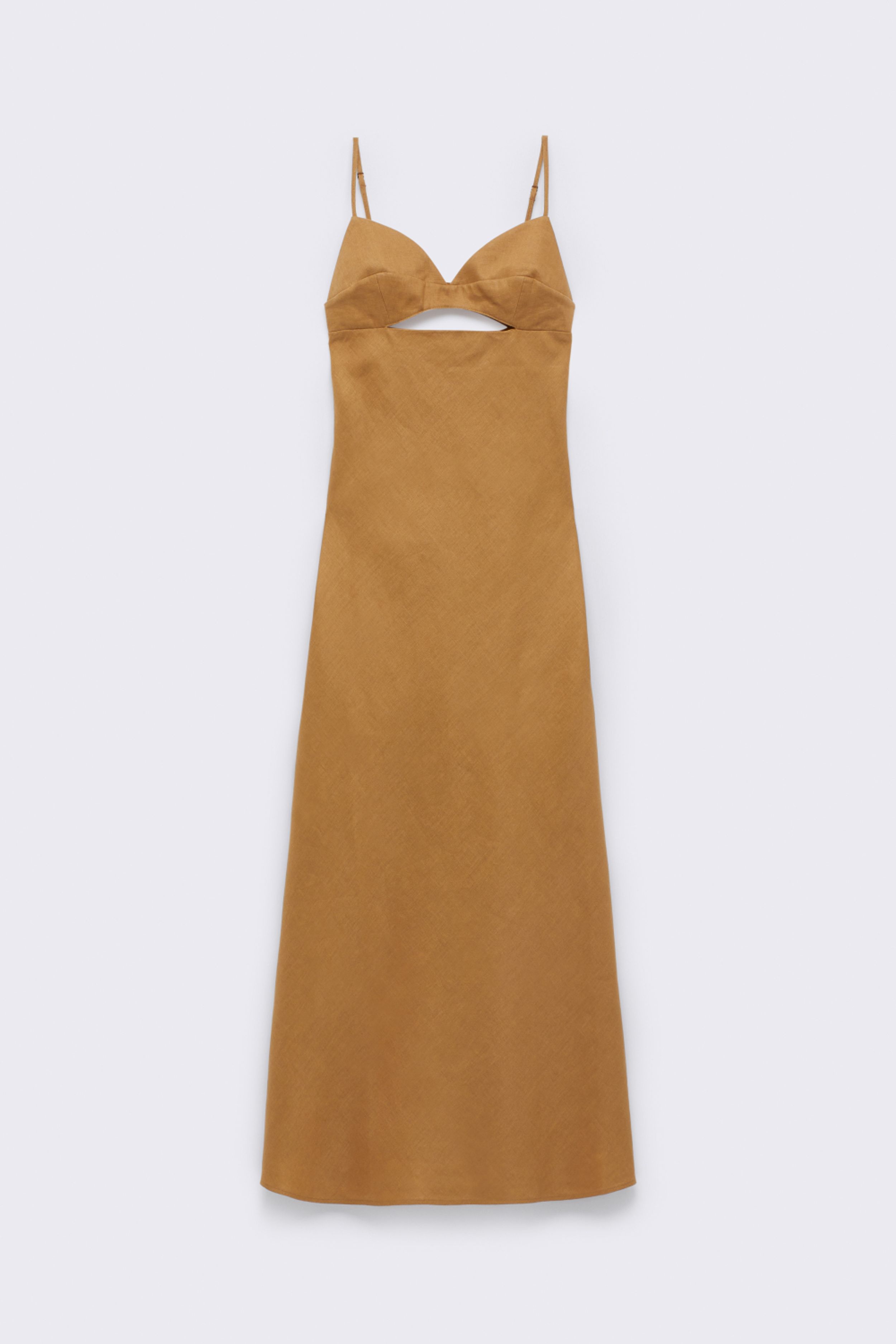 Linen Cut Out Dress