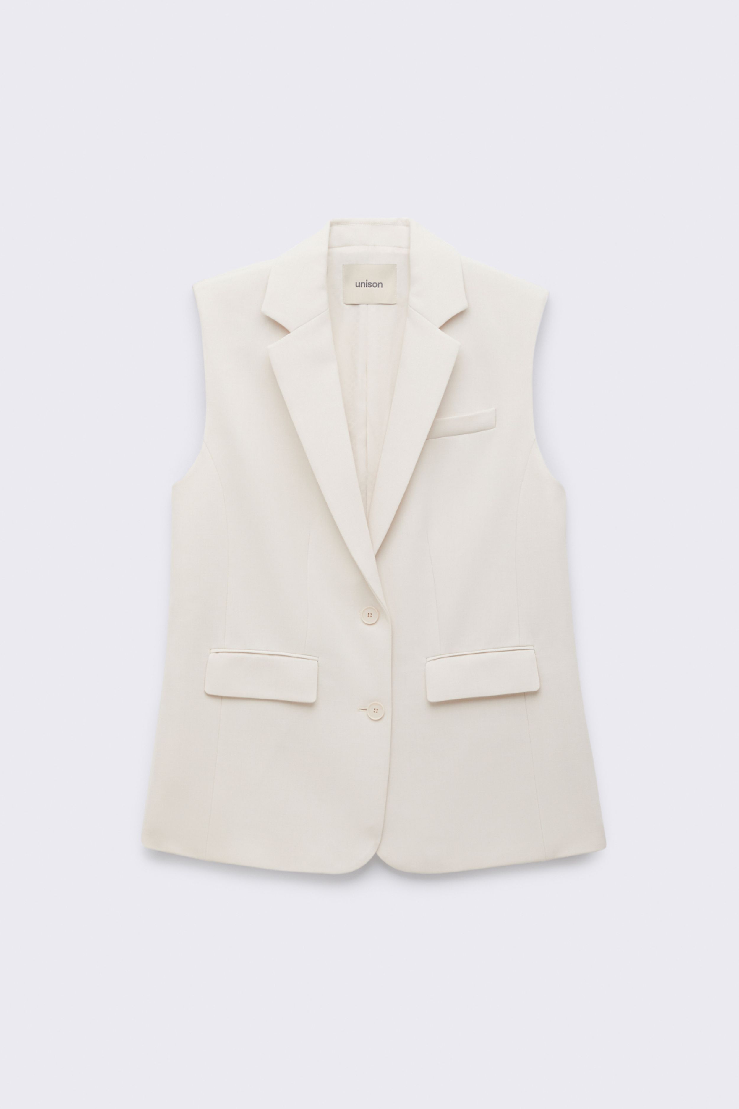 Sleeveless Tailored Blazer