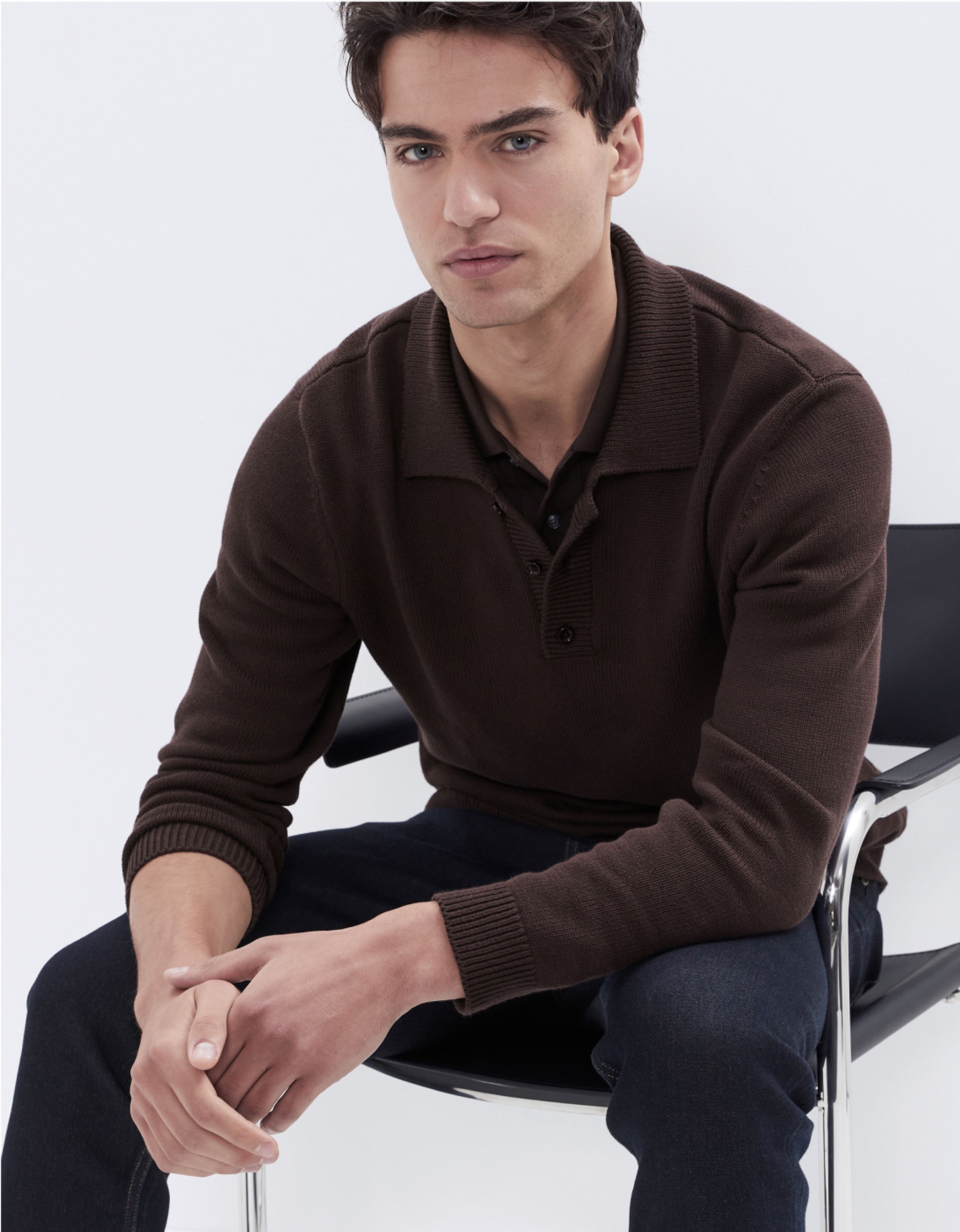 Knit L/S Polo