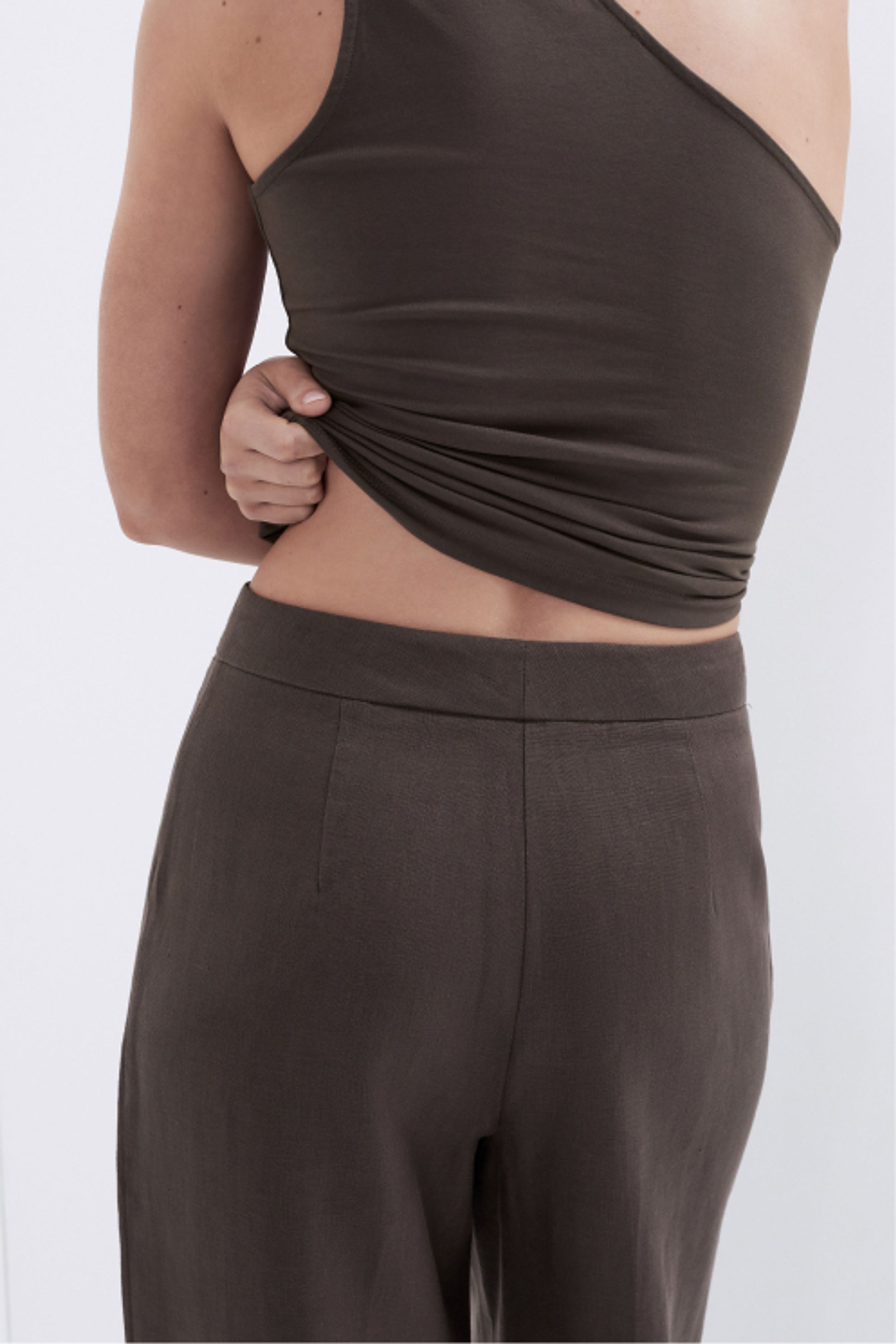 Aus Cotton One Shoulder Top