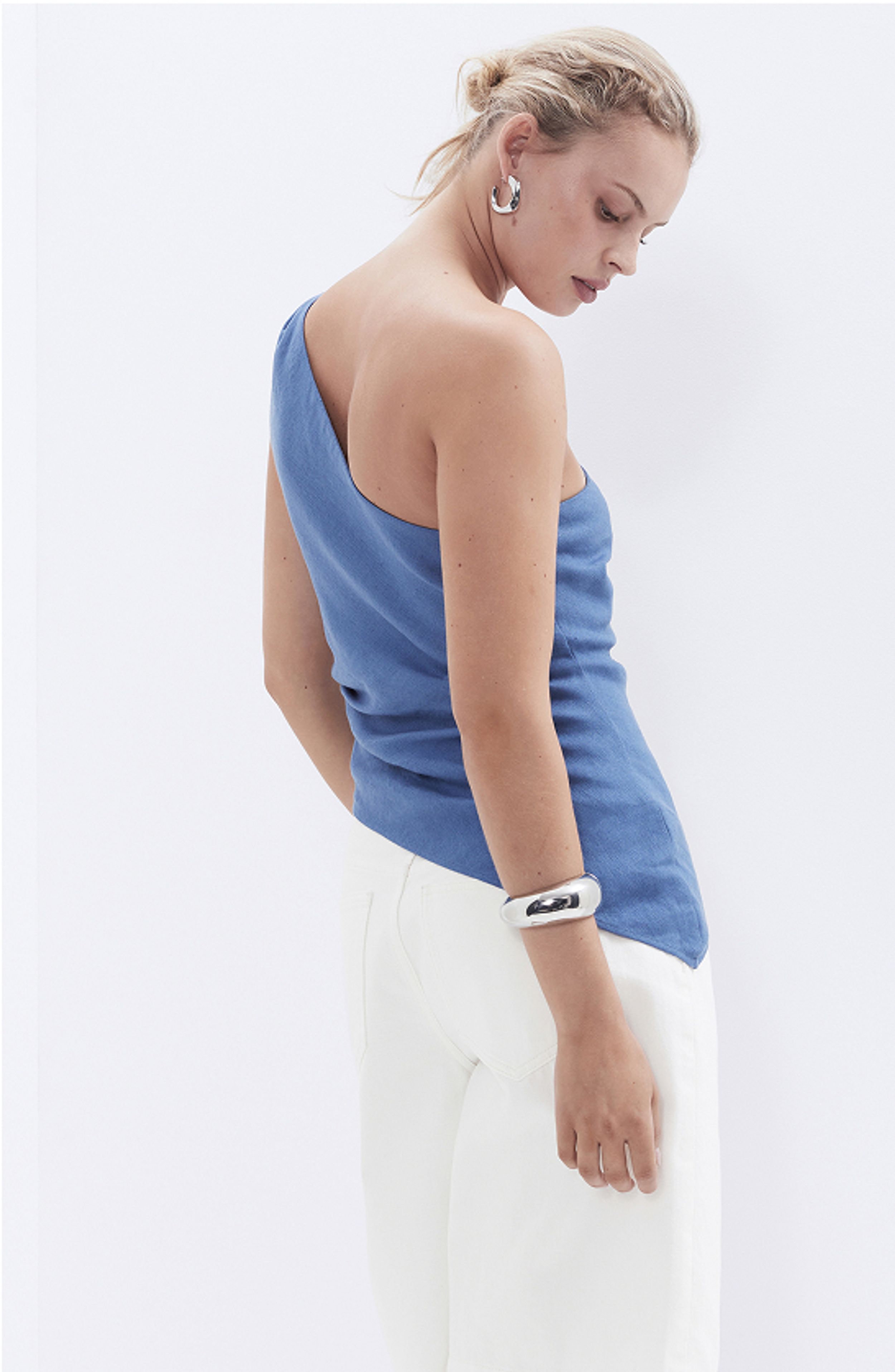 One Shoulder Twist Top