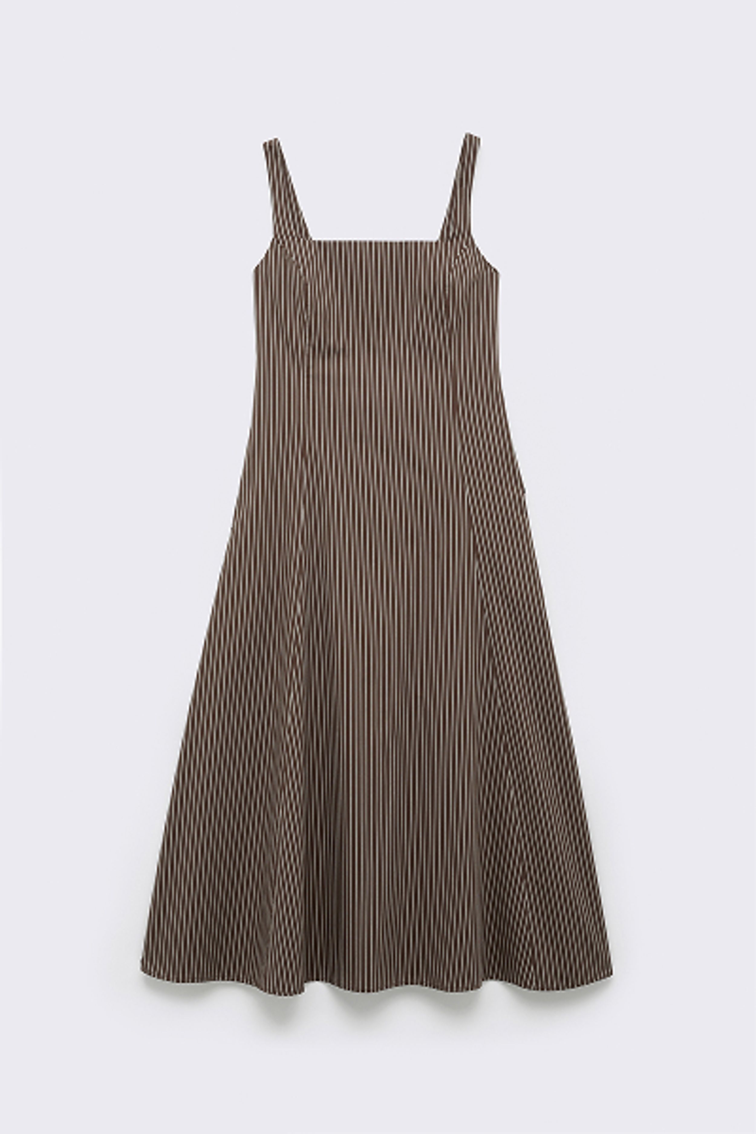 Stripe Balconette Midi Dress