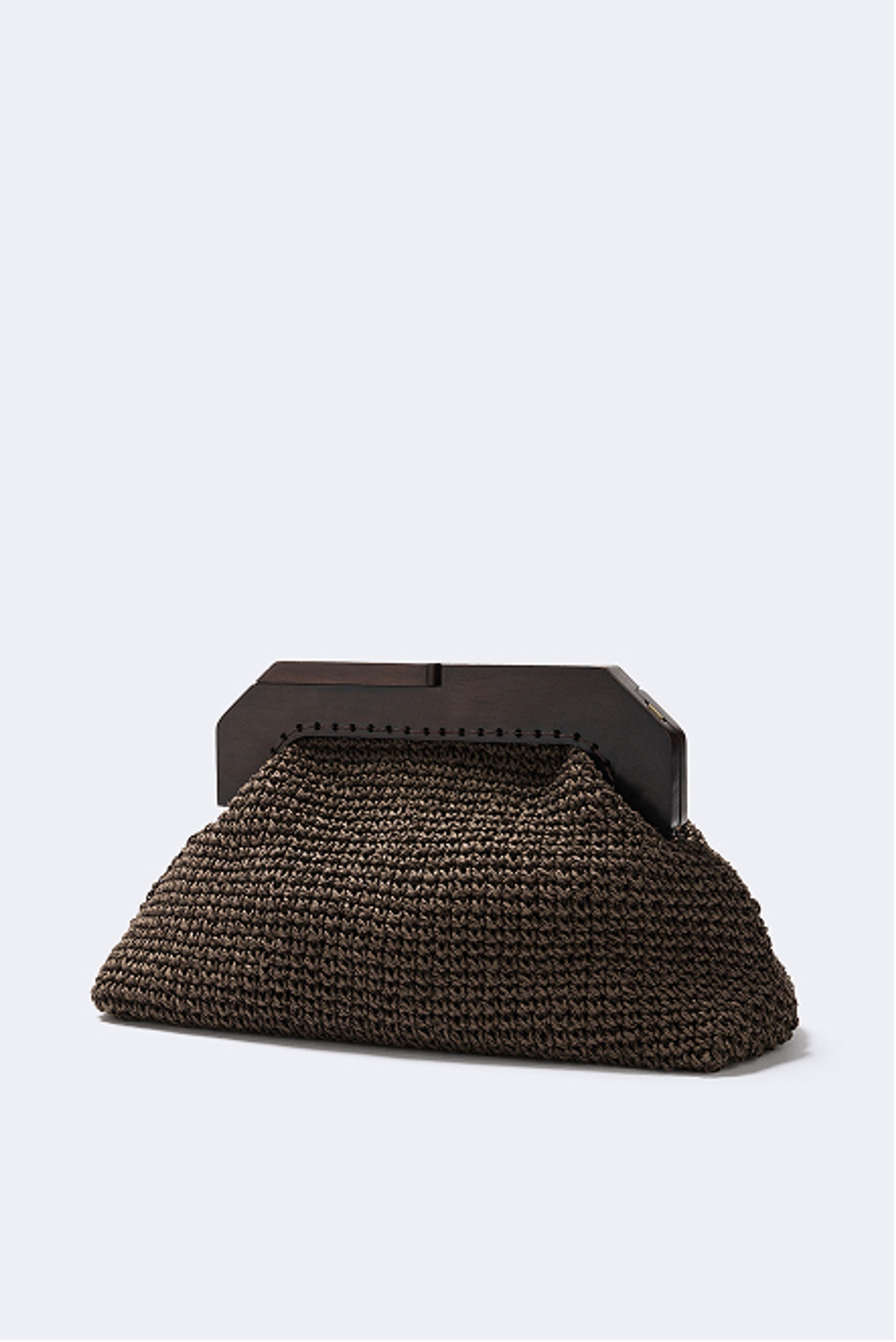 Lea Wooden Frame Clutch