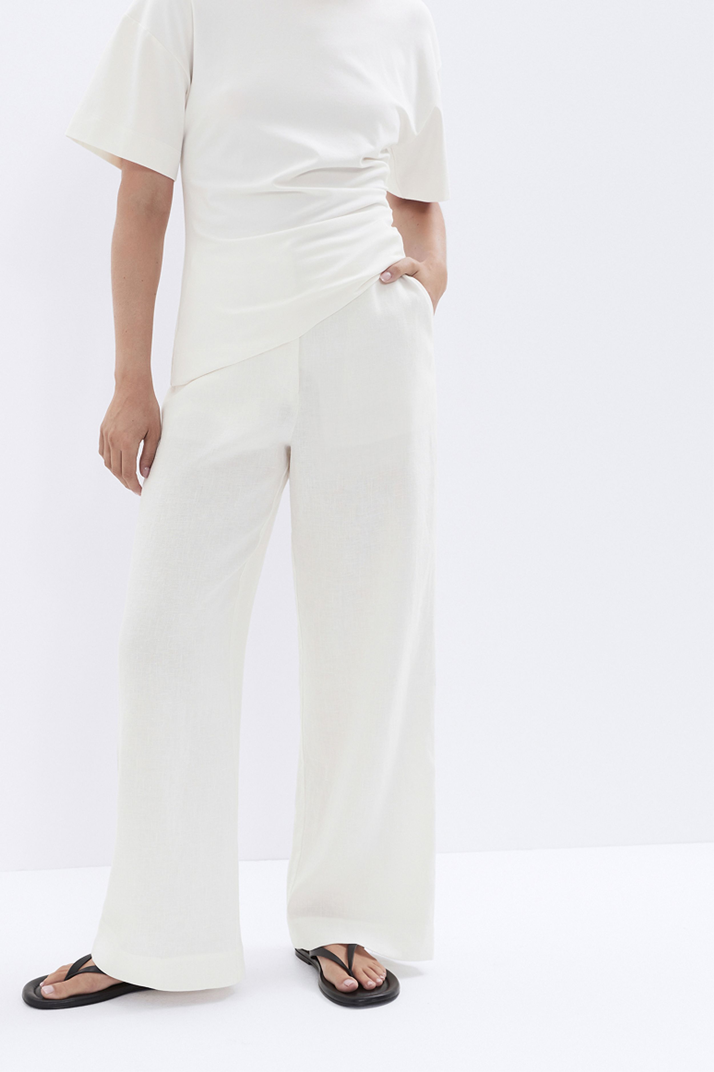 Linen Wide Leg Pant