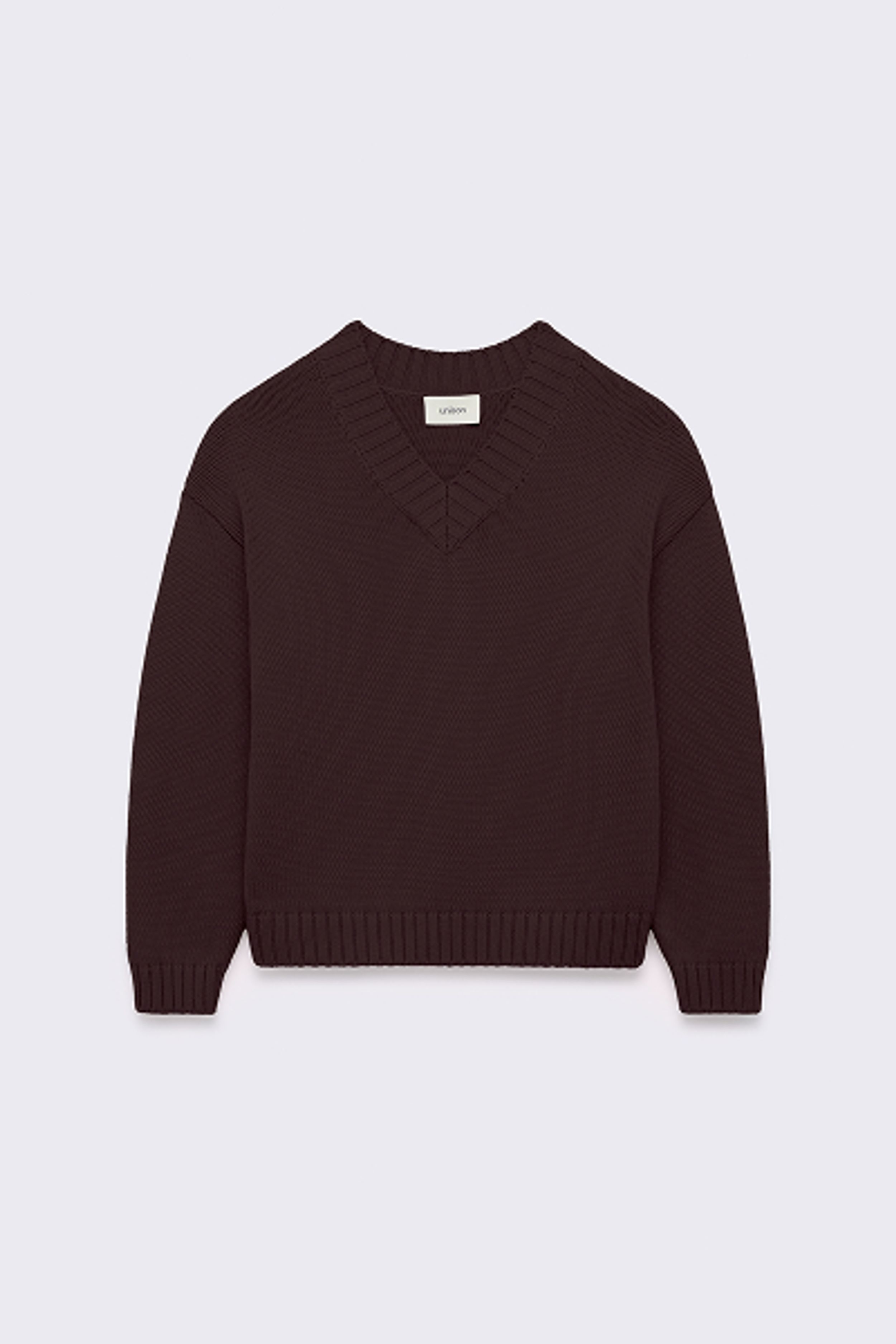 Chunky V Neck Knit