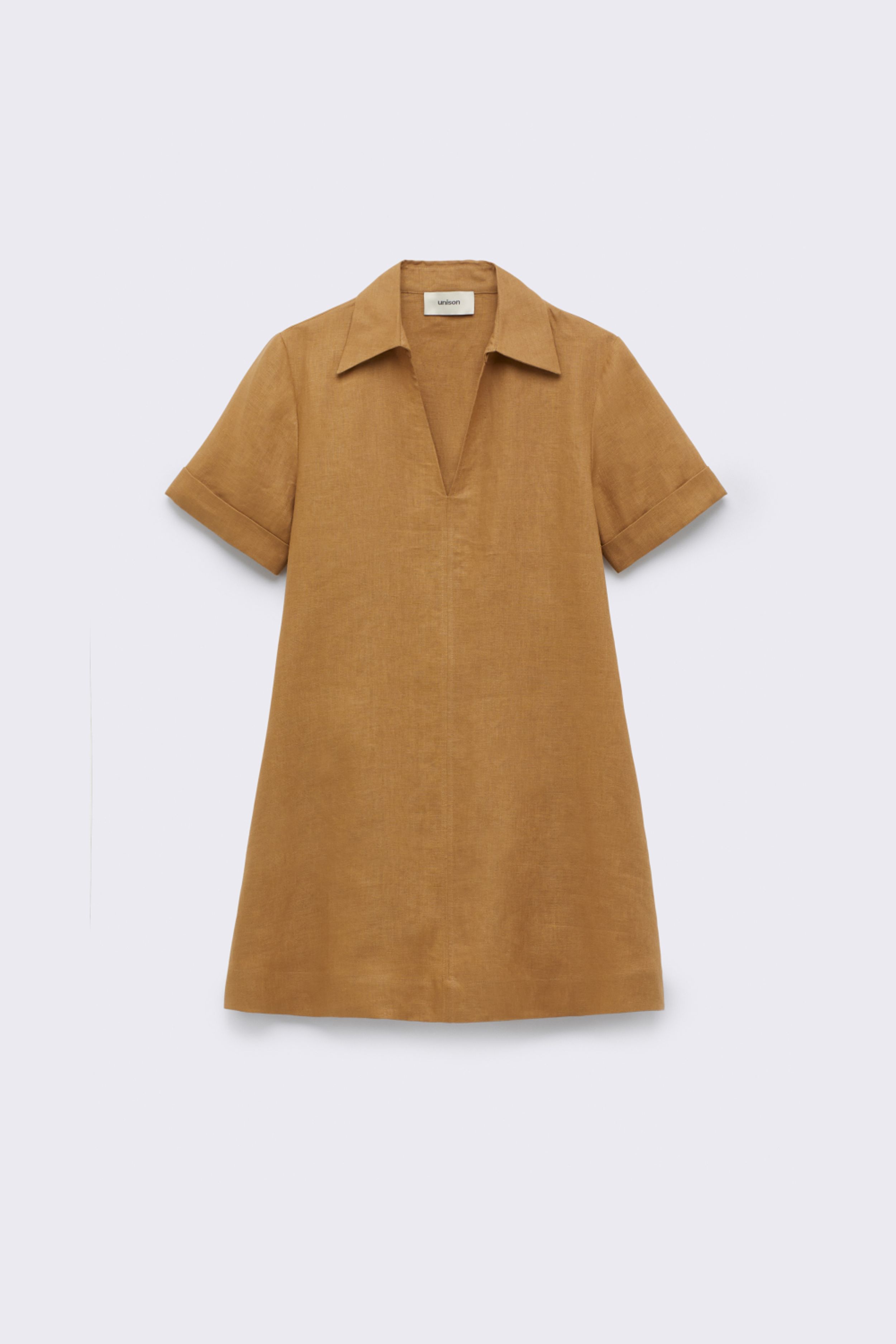 Collared Linen Dress