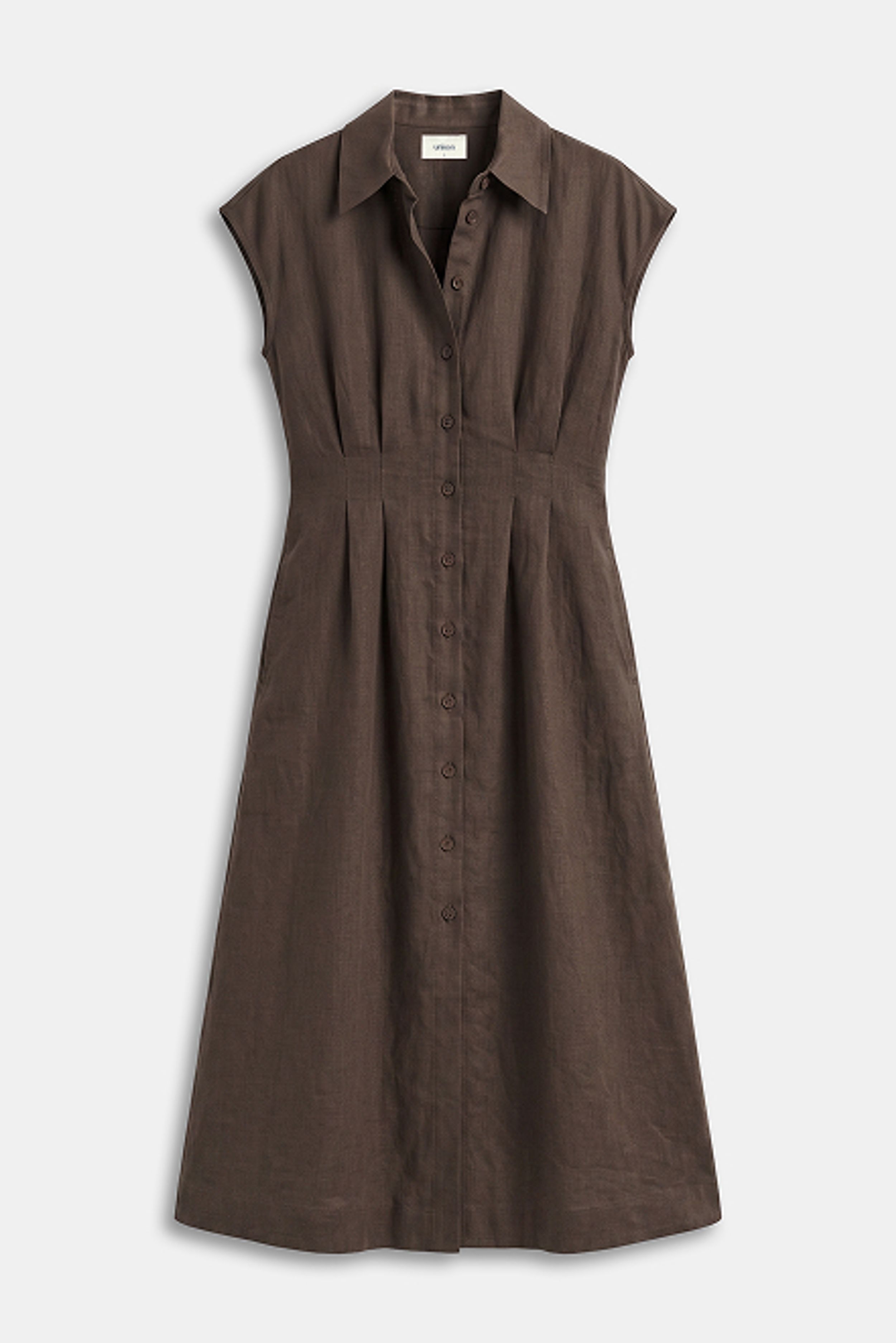 Linen Sleeveless Maxi Dress