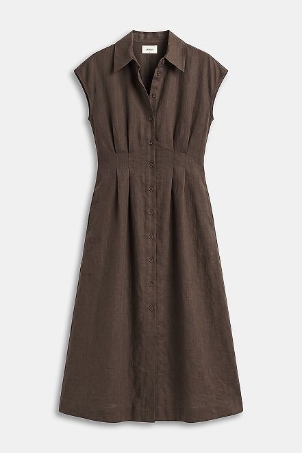 Linen Sleeveless Maxi Dress