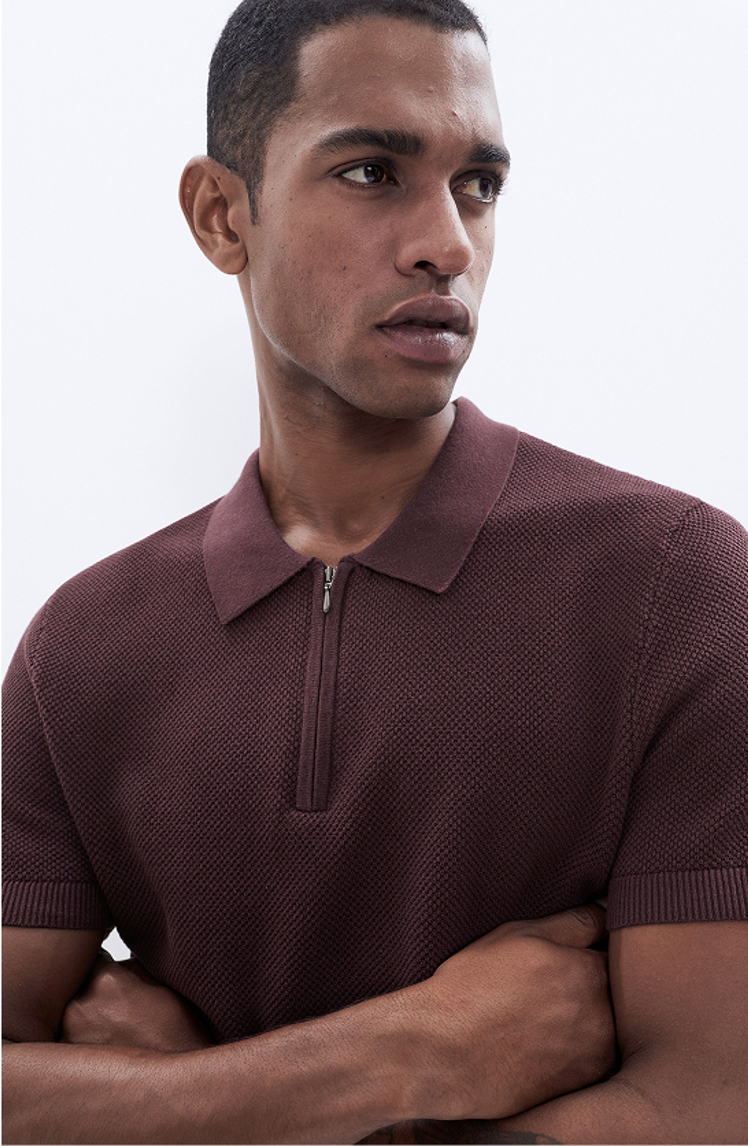 Zip Knit Polo