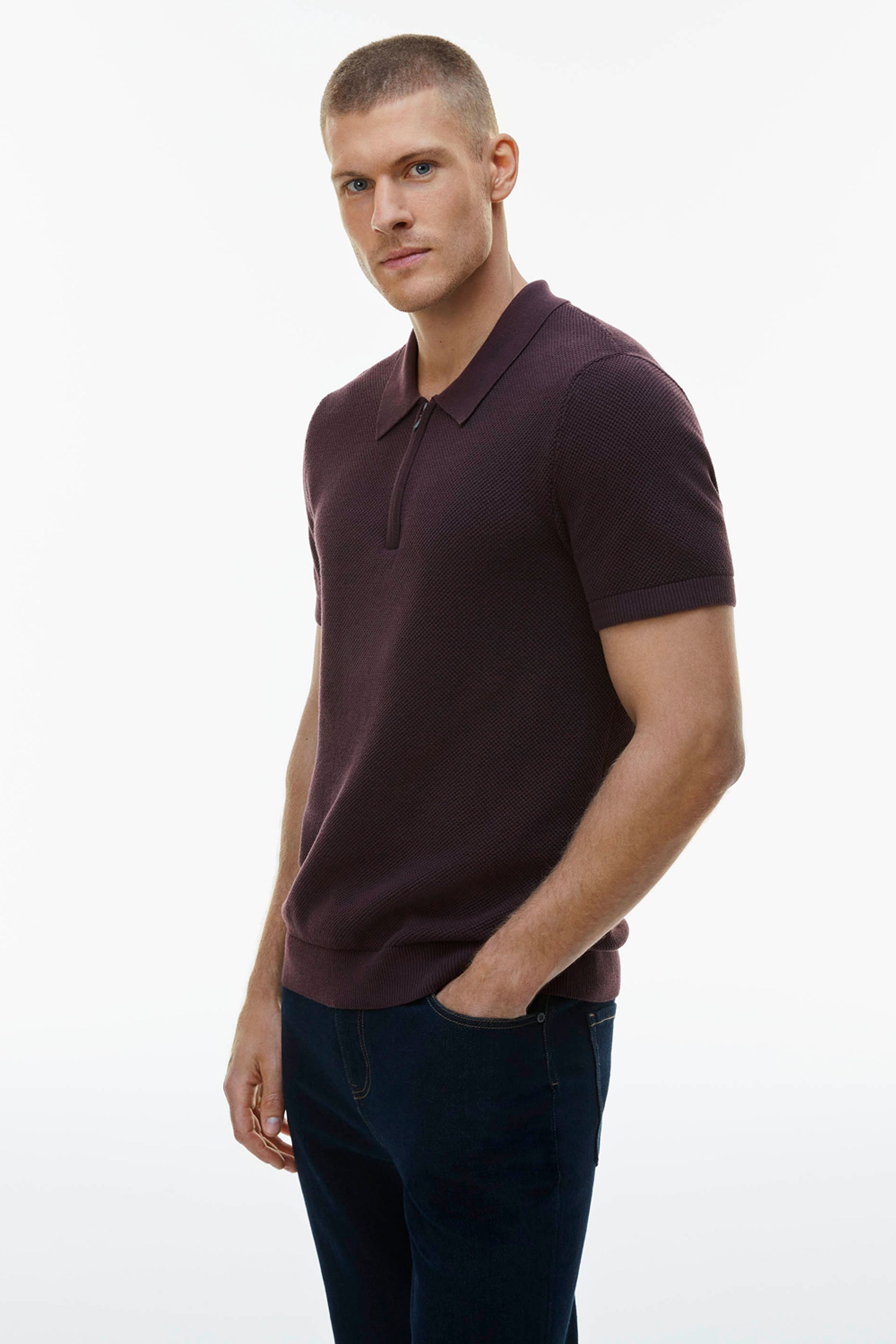 Zip Knit Polo