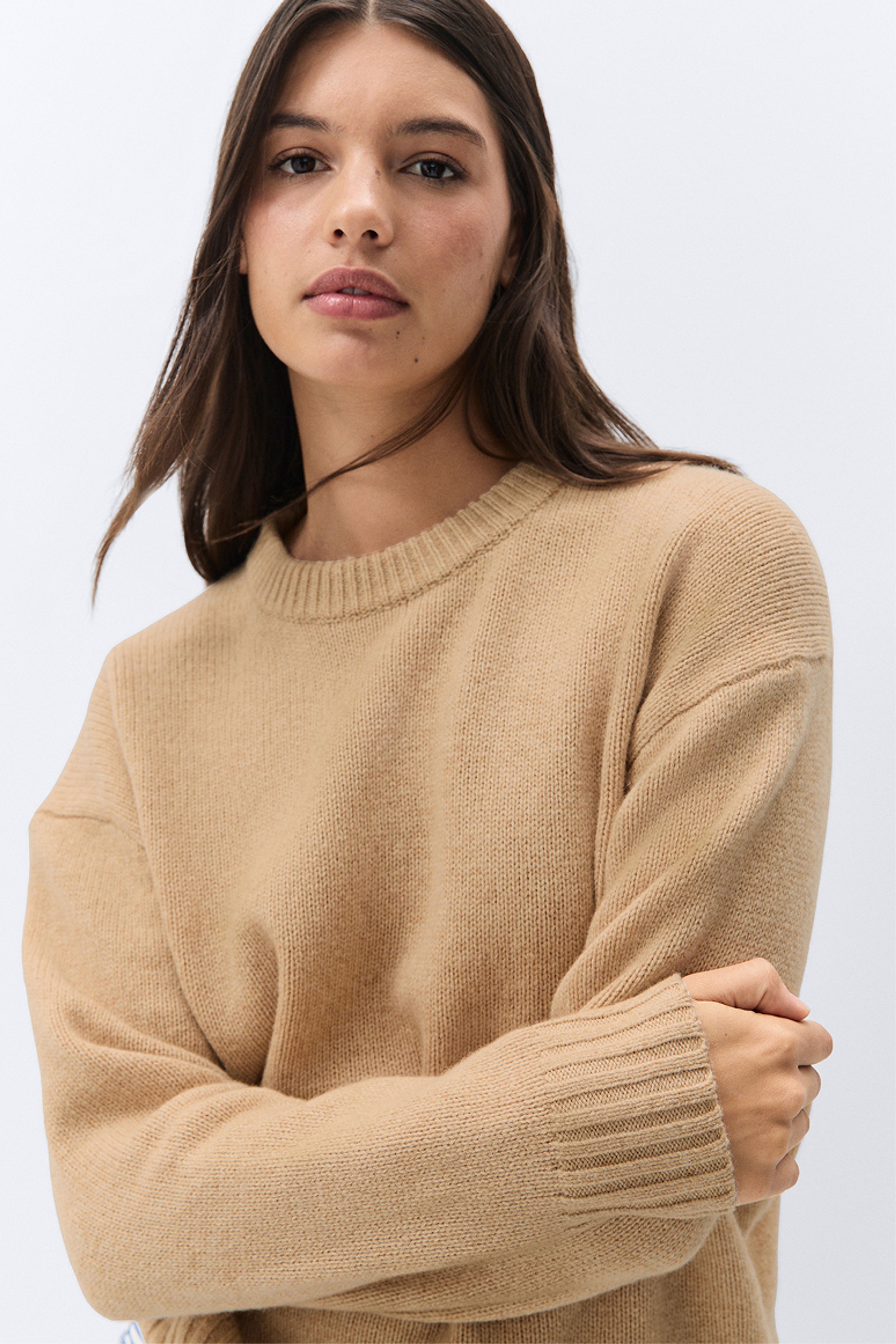 Merino Wool Crew Neck Knit
