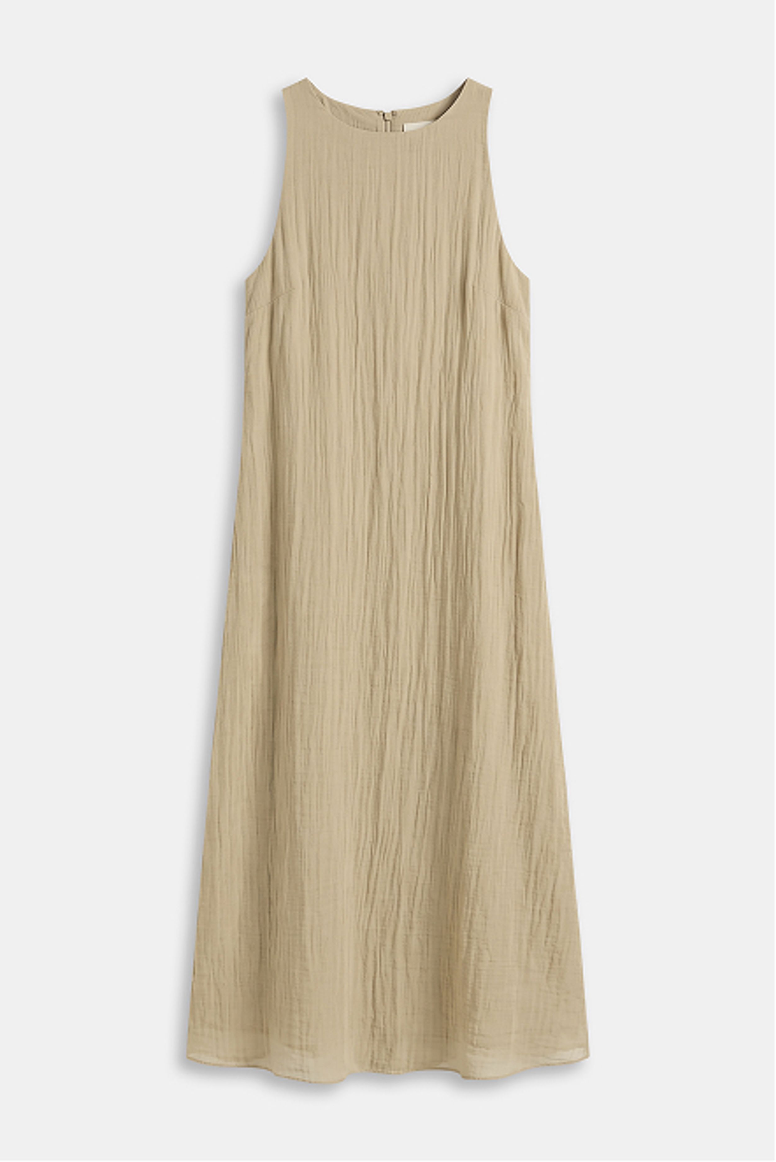 Crinkle Sleeveless Maxi Dress