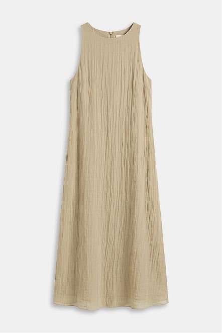 Crinkle Sleeveless Maxi Dress