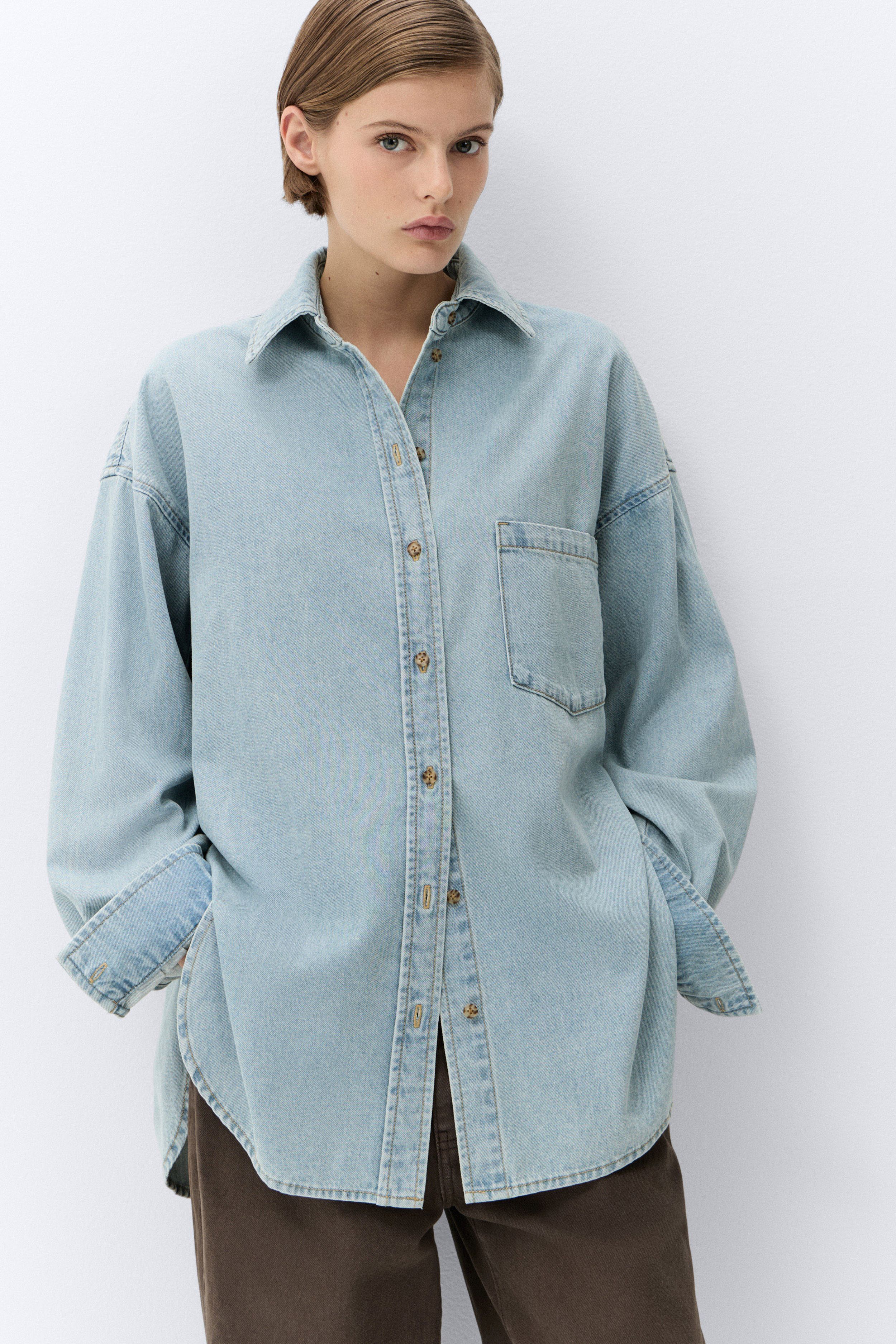 Oversized Denim Shirt