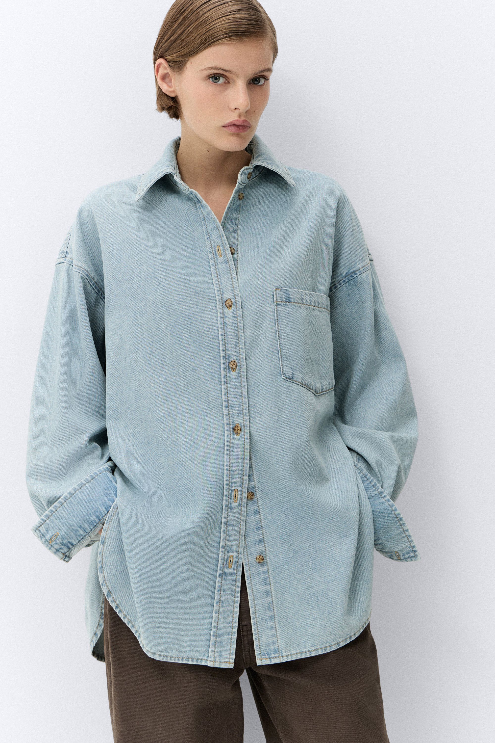Oversized Denim Shirt