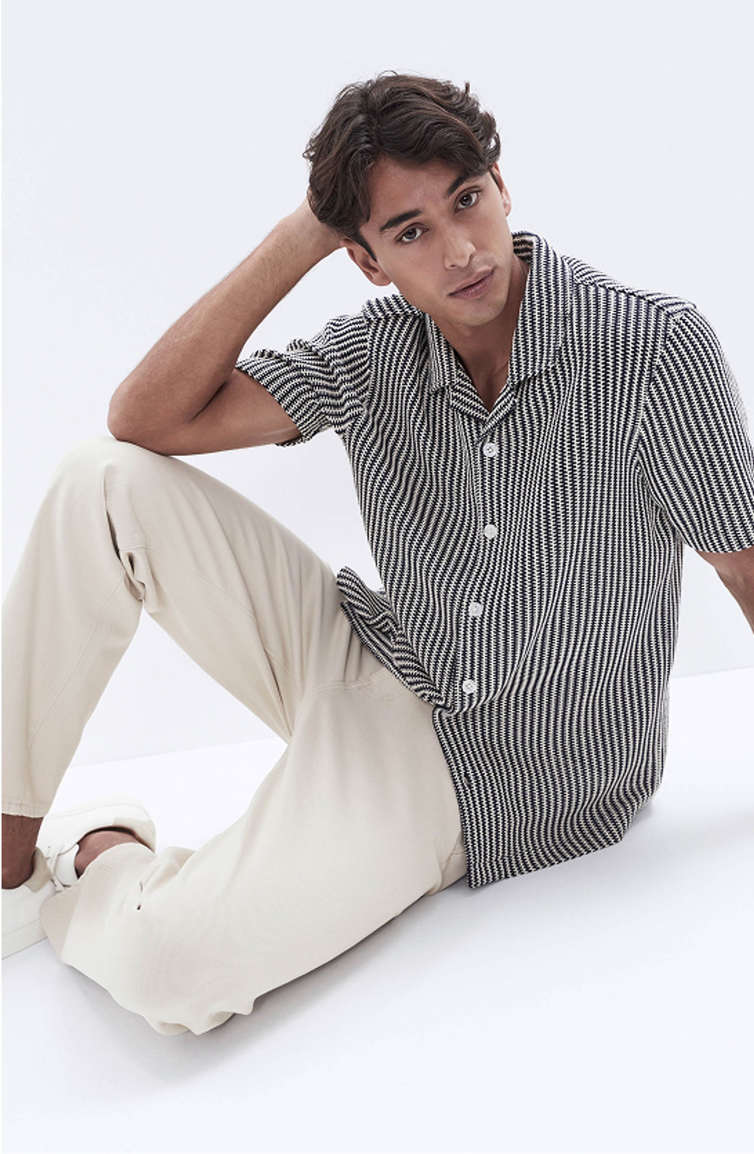 Herringbone Stitch Button Thru