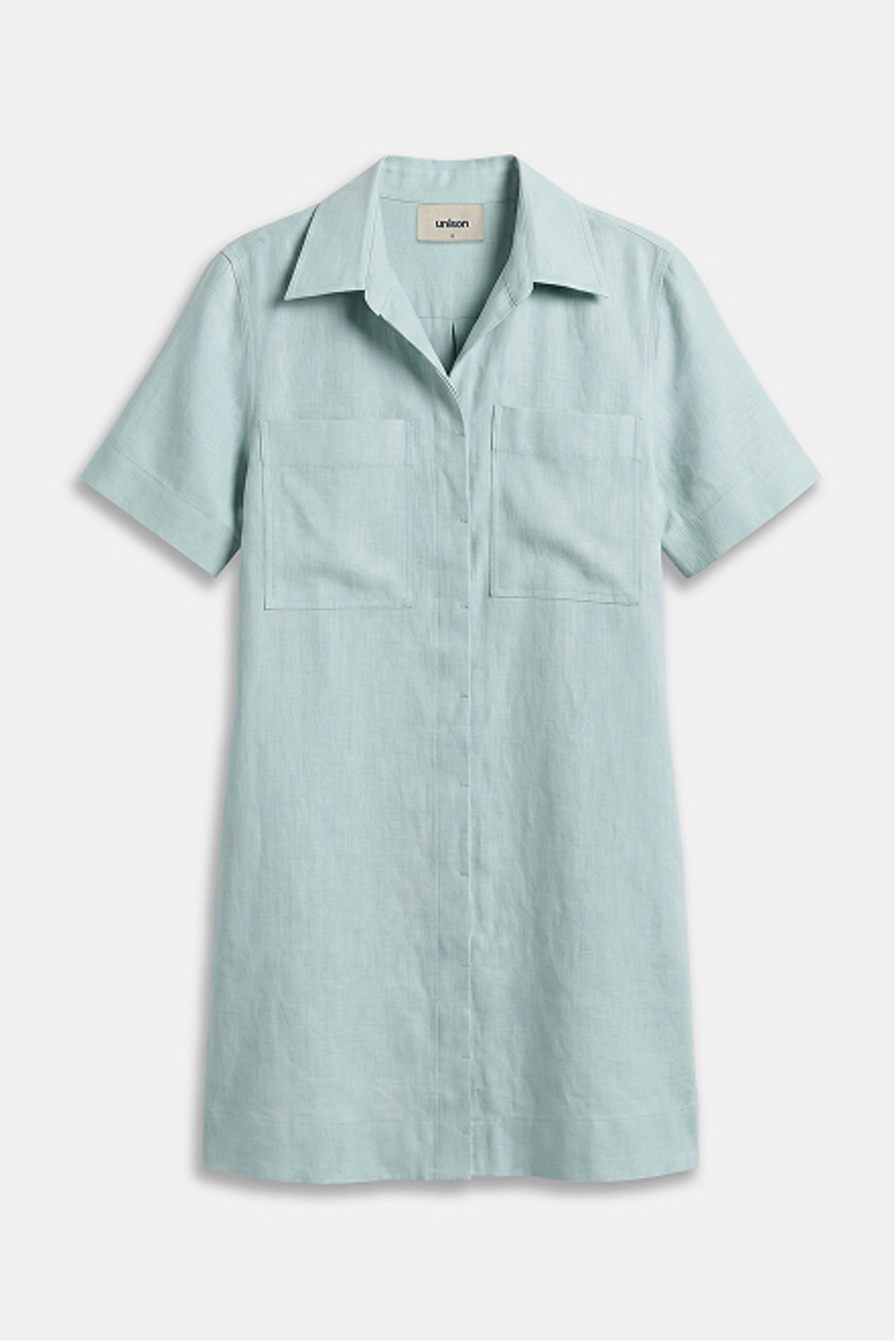 Collared Linen Dress