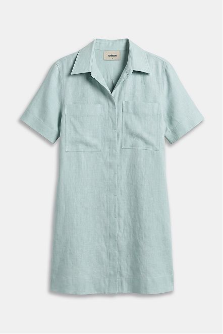 Collared Linen Dress