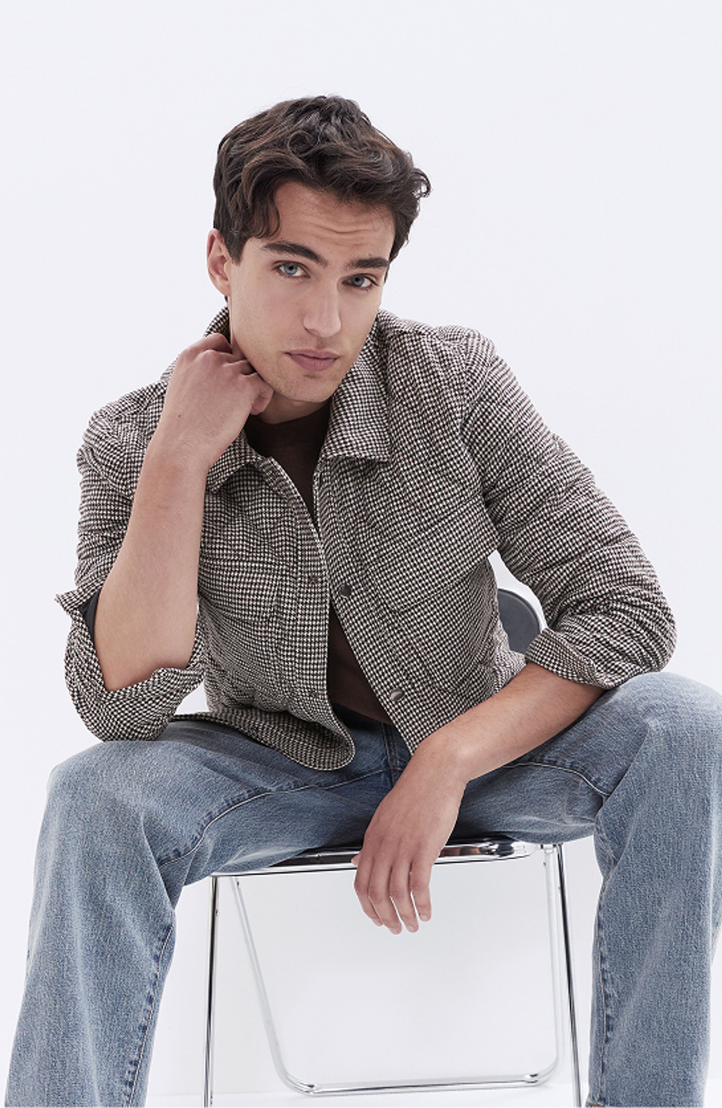 Houndstooth Quilted Jacket