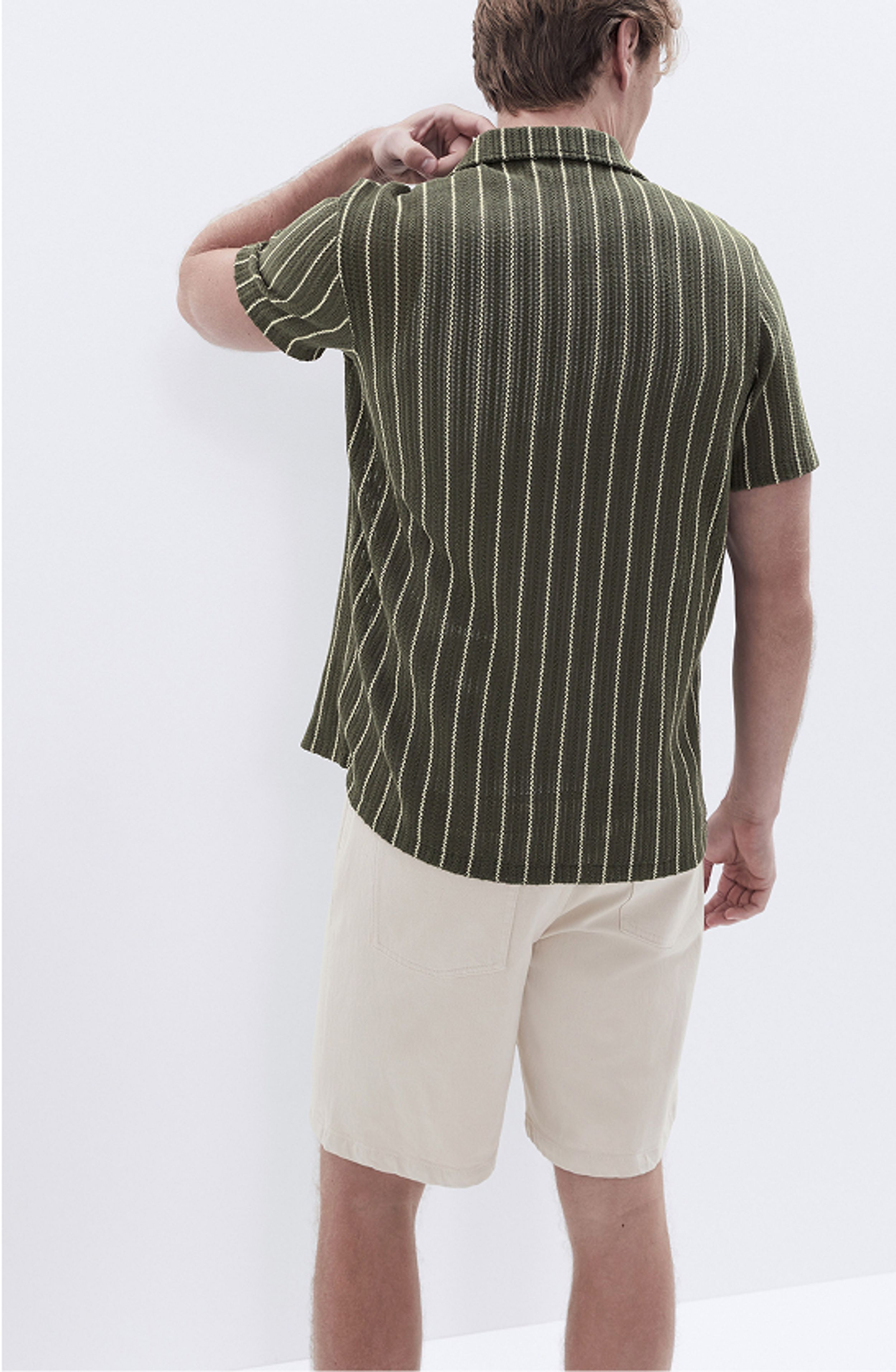 Crochet Textured Resort Shirt