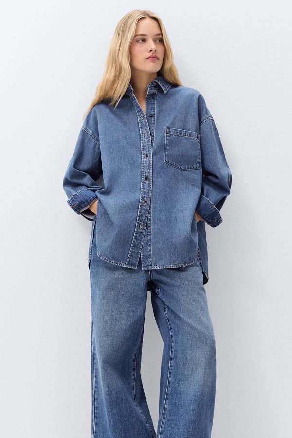 Oversized Denim Shirt