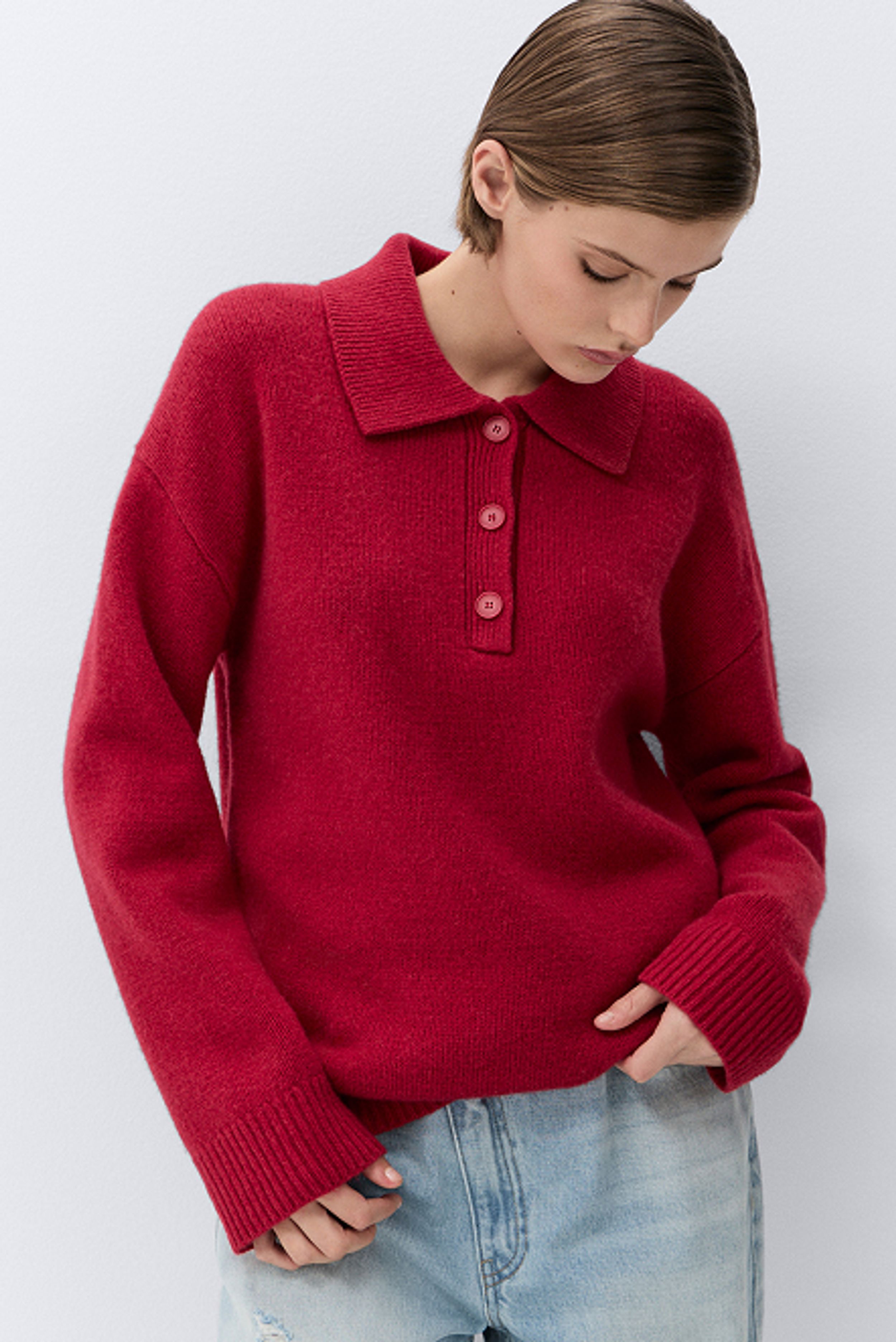 Collared Cable Knit