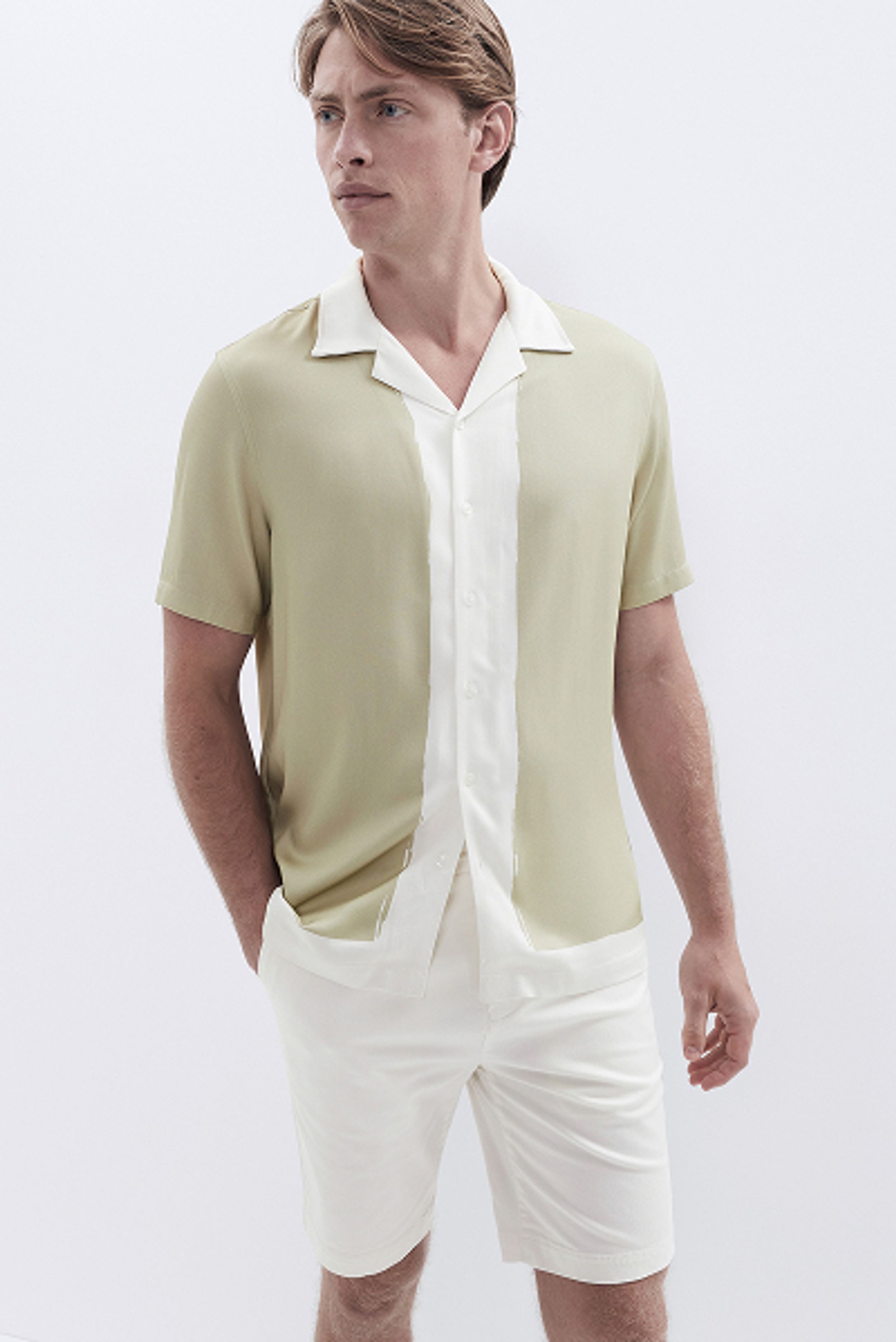 Painted Border Regular Fit Shirt