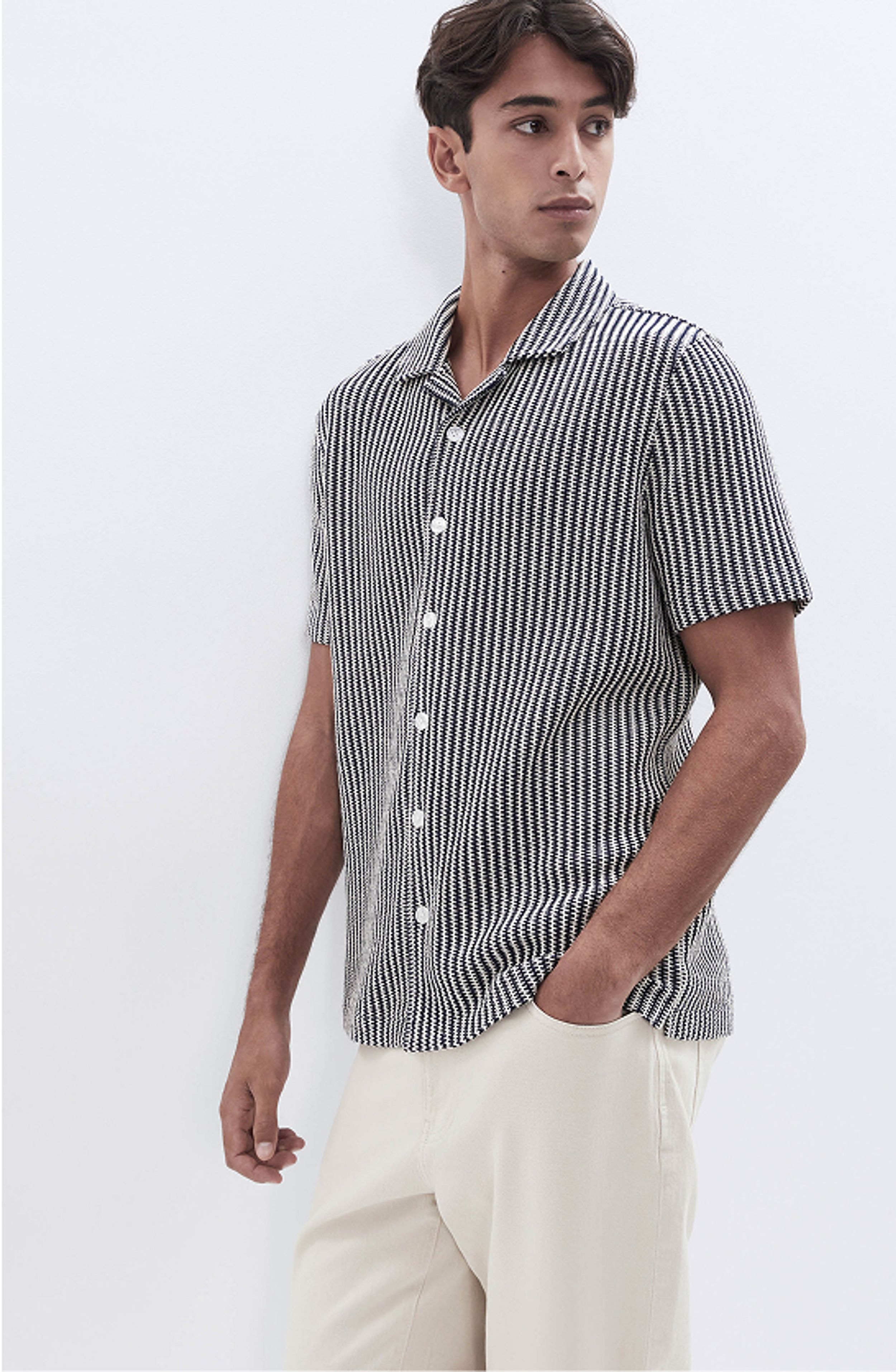 Herringbone Stitch Button Thru