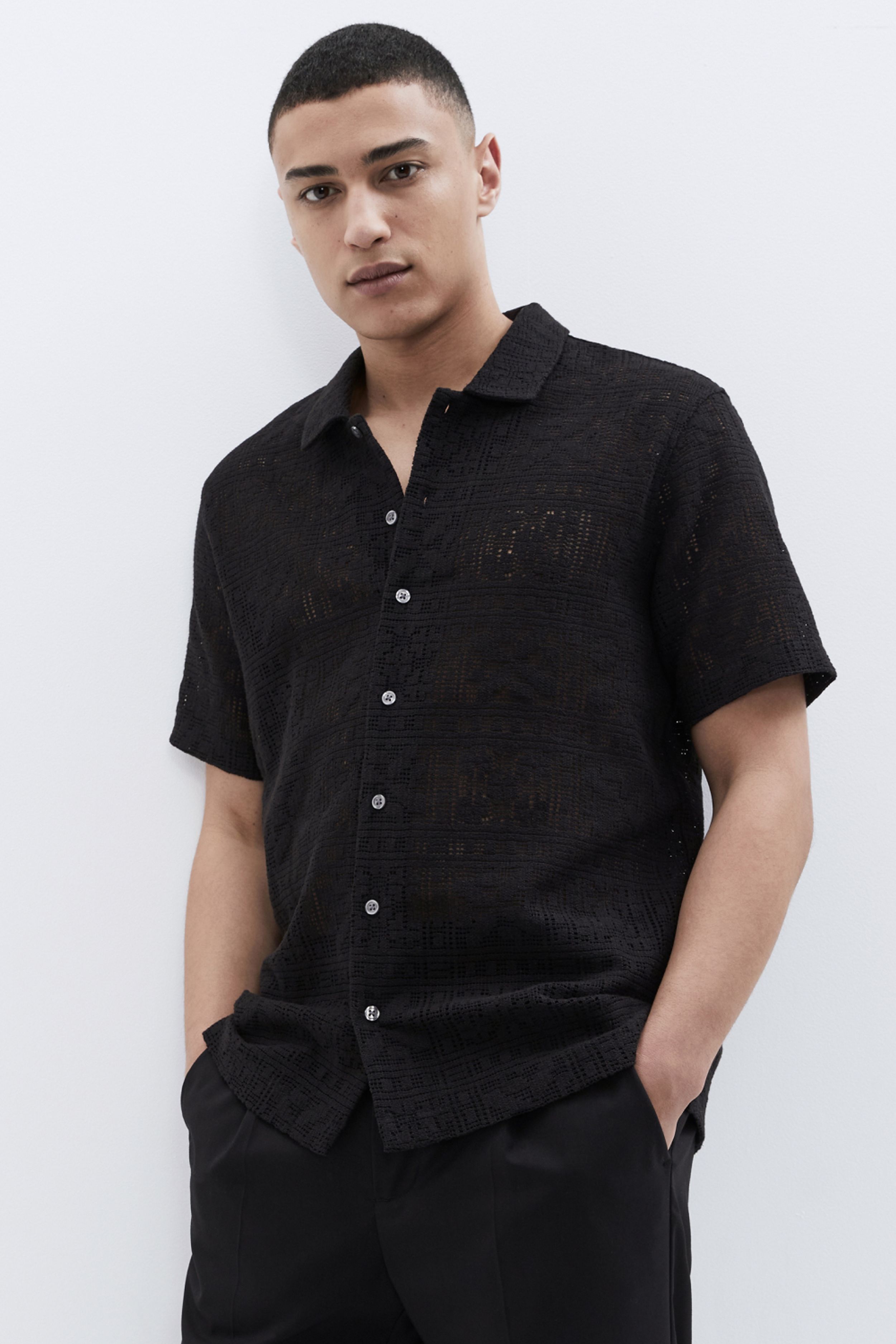 Open Stitch S/S Regular Fit Shirt