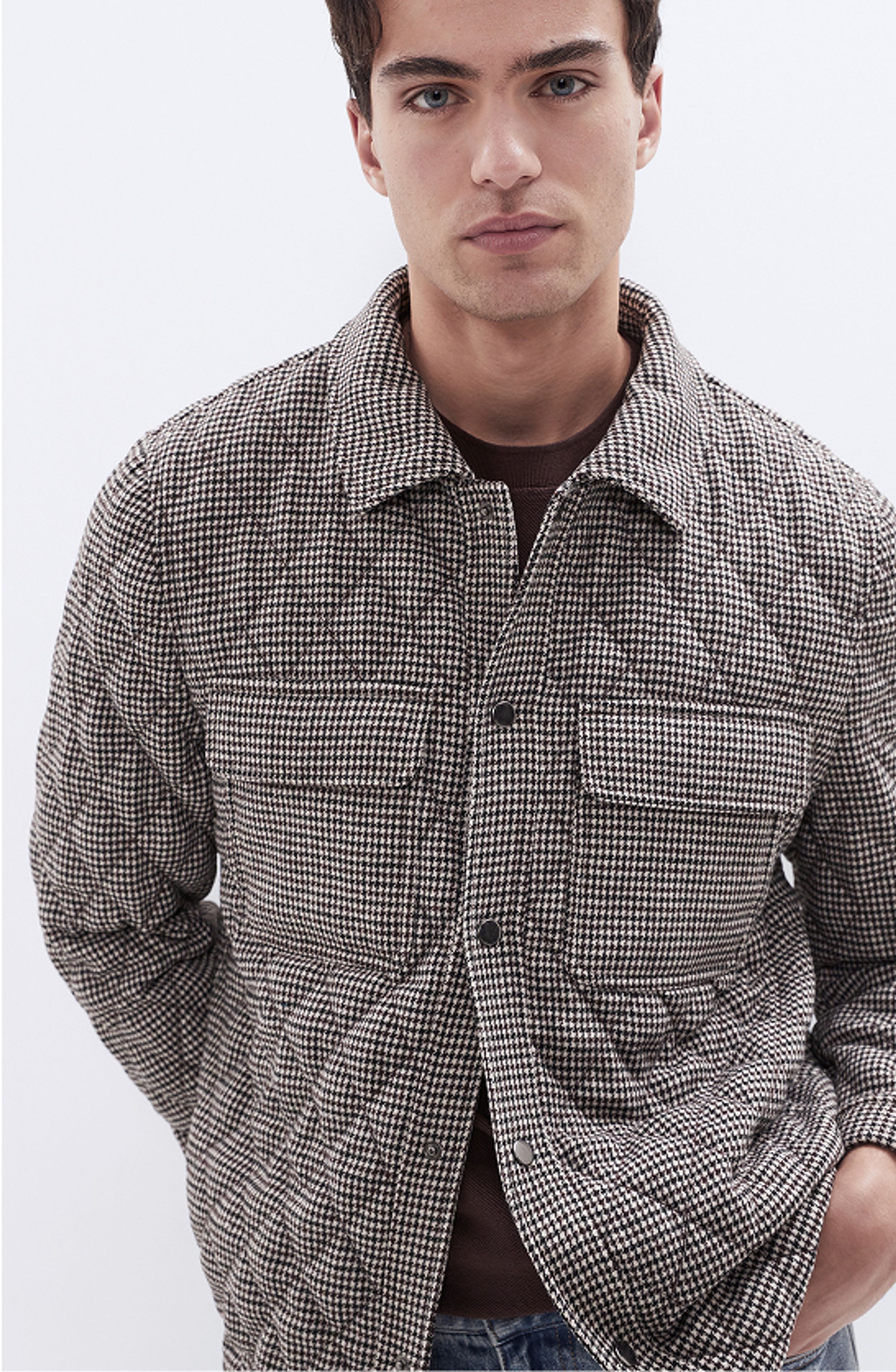 Houndstooth Quilted Jacket