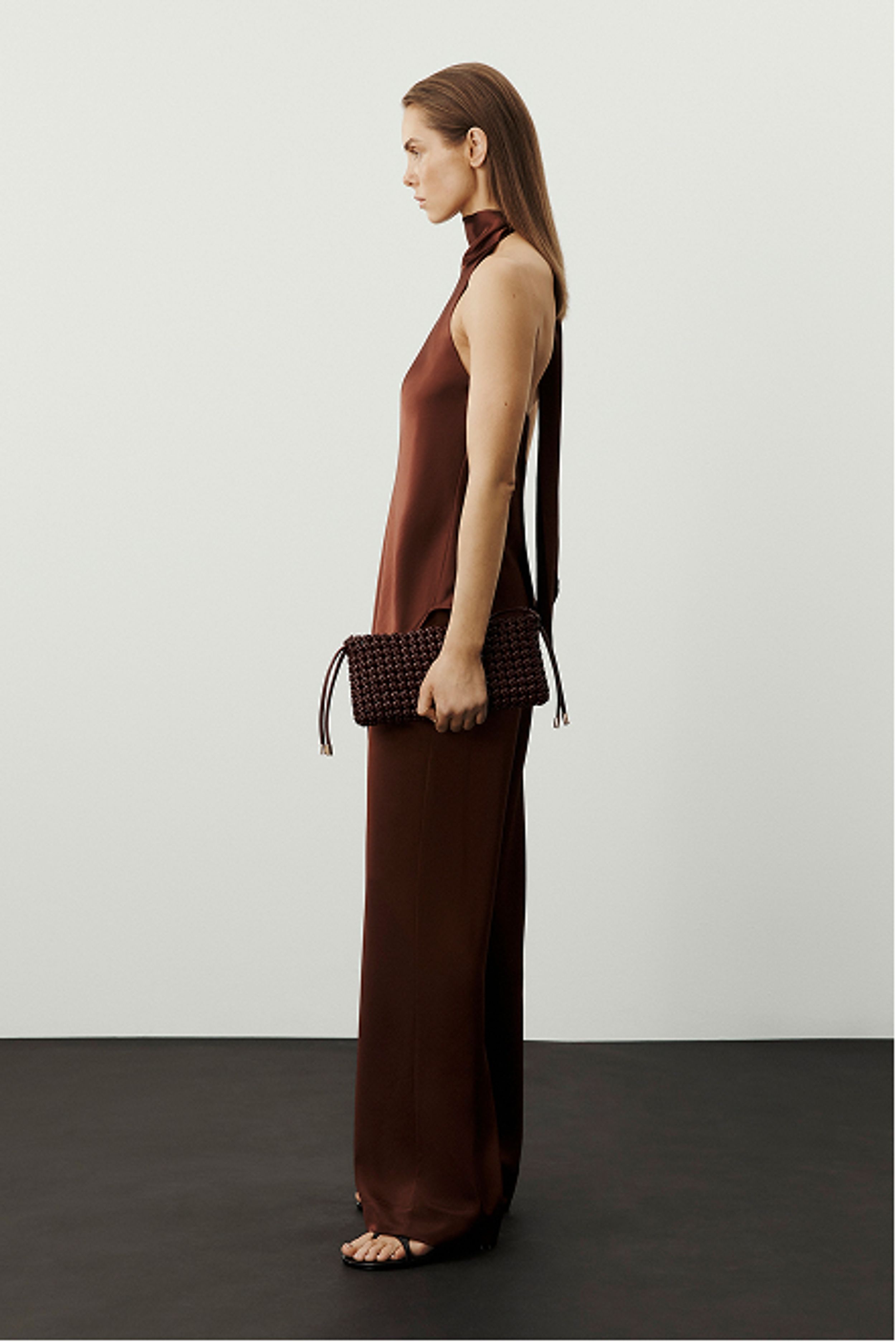 Satin Wide Leg Pant