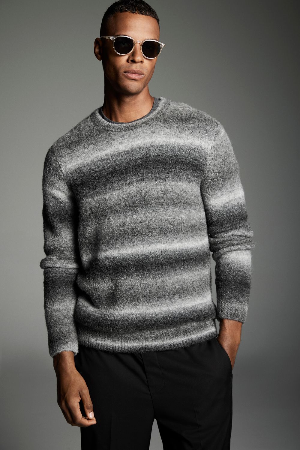 Ombre Crew Knit