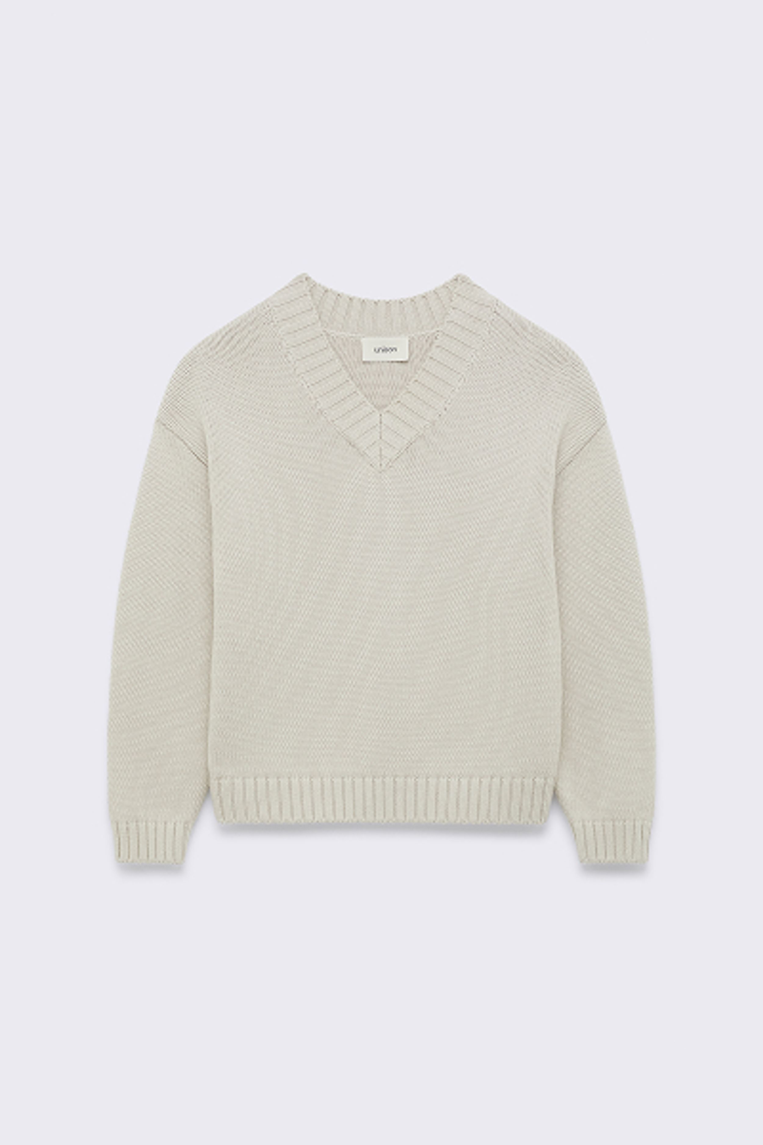 Chunky V Neck Knit