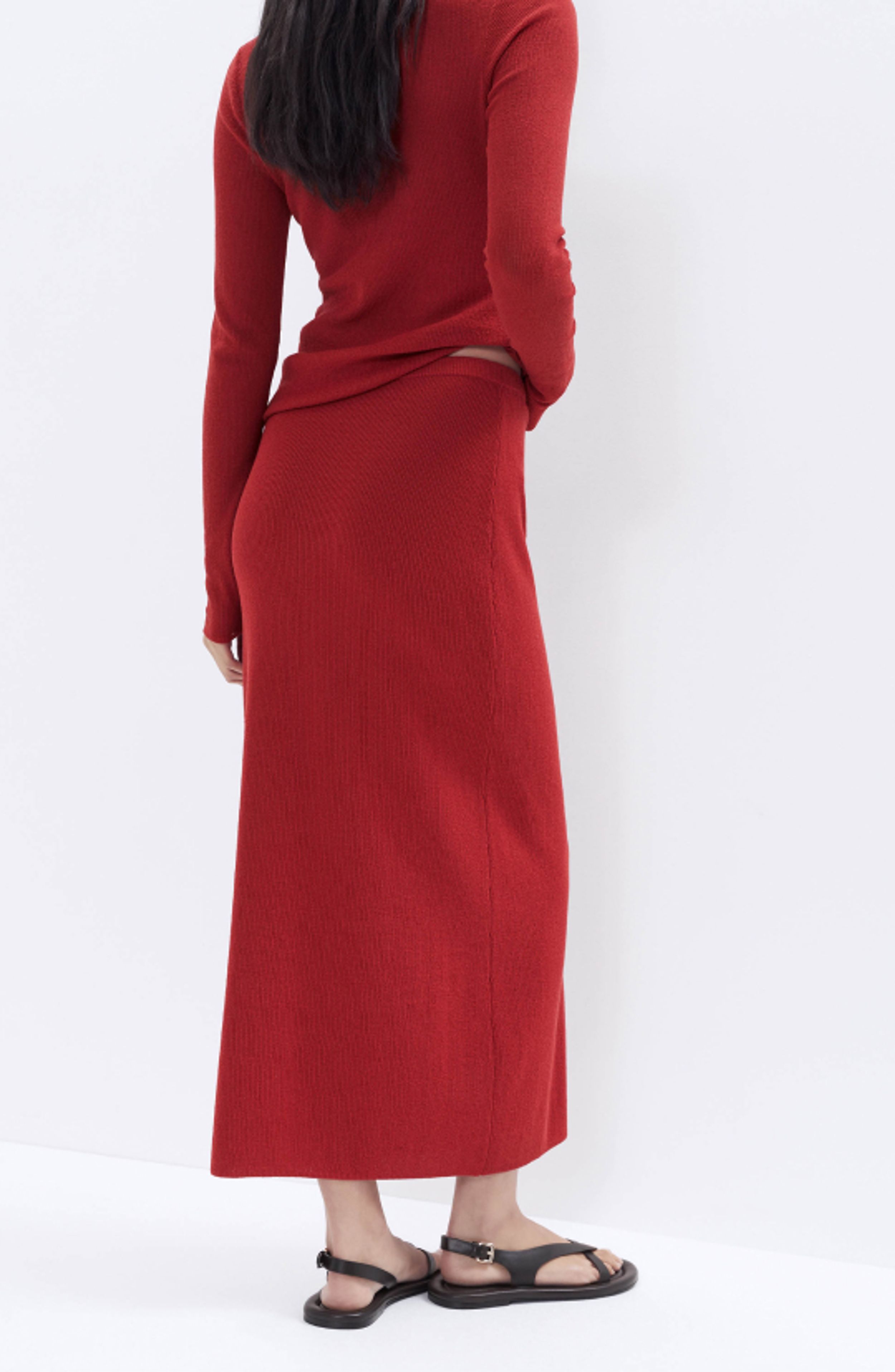 Knitted Rib Skirt